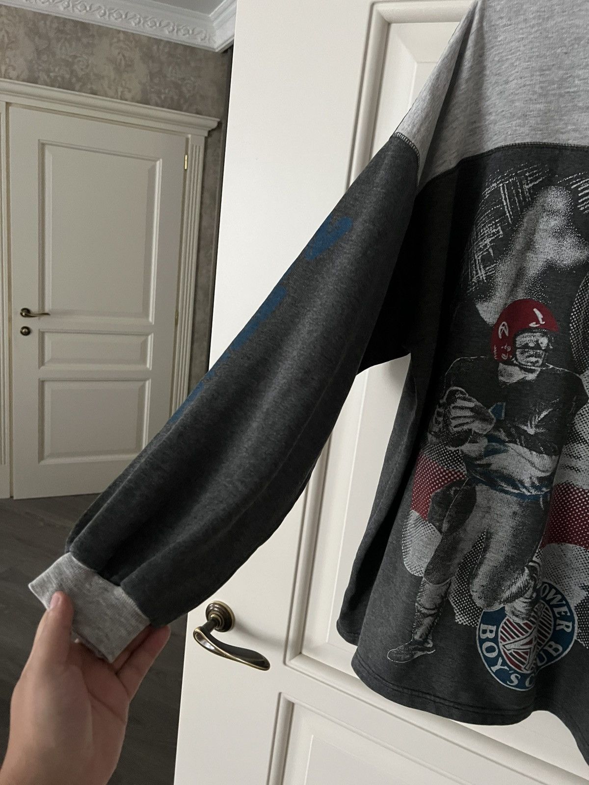 Vintage Vintage 90s Tower Boys Club Football Graphic Sweatshirt Size US XXL / EU 58 / 5 - 8 Thumbnail