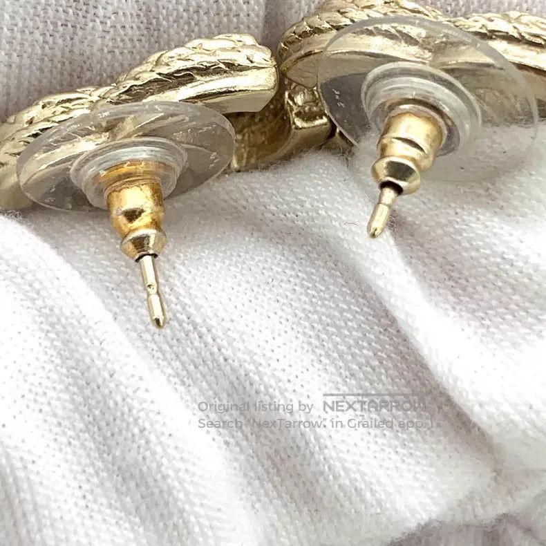 Chanel Chanel Gold double C pearl pendant earrings Size ONE SIZE - 9 Thumbnail