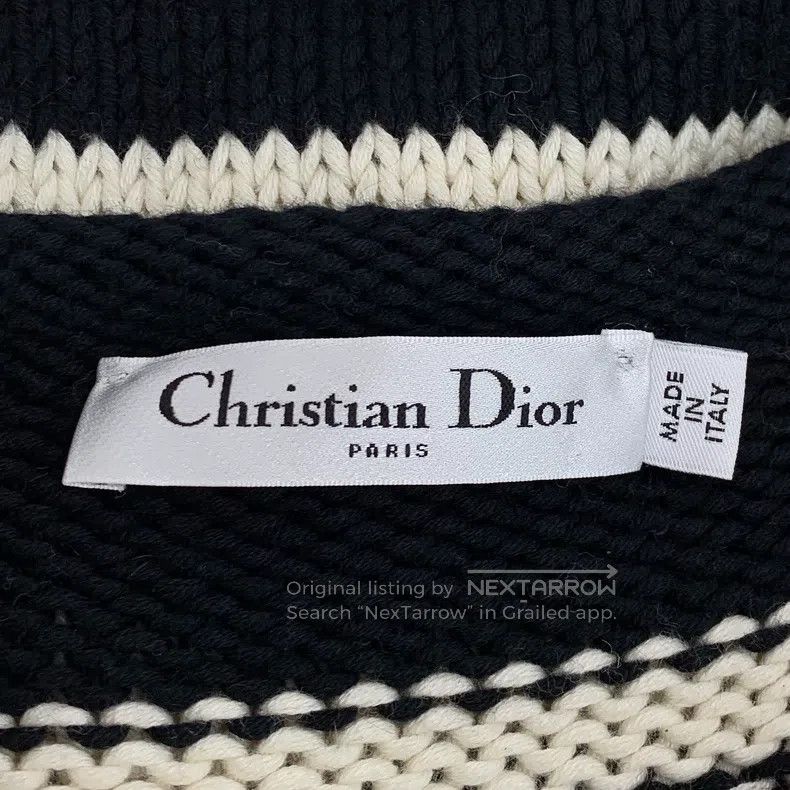 Dior Dior Colour-blocked striped side button cotton round-neck Size XS / US 0-2 / IT 36-38 - 5 Thumbnail