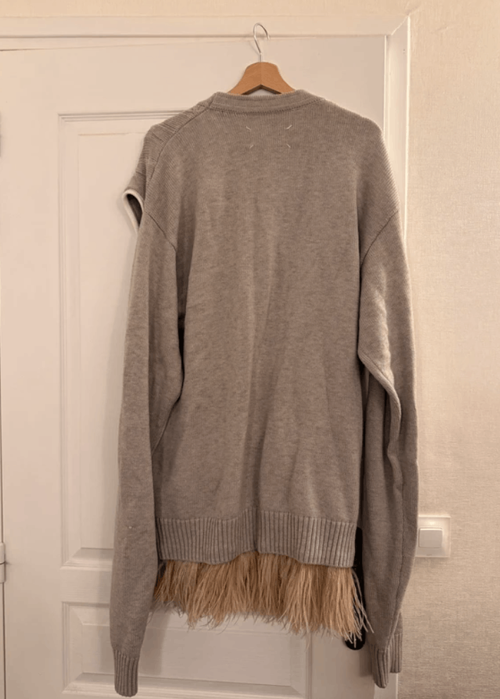 Maison Margiela MAISON MARGIELA Sweater Cardigan feathers 2019 Artisanal Size S / US 4 / IT 40 - 4 Thumbnail