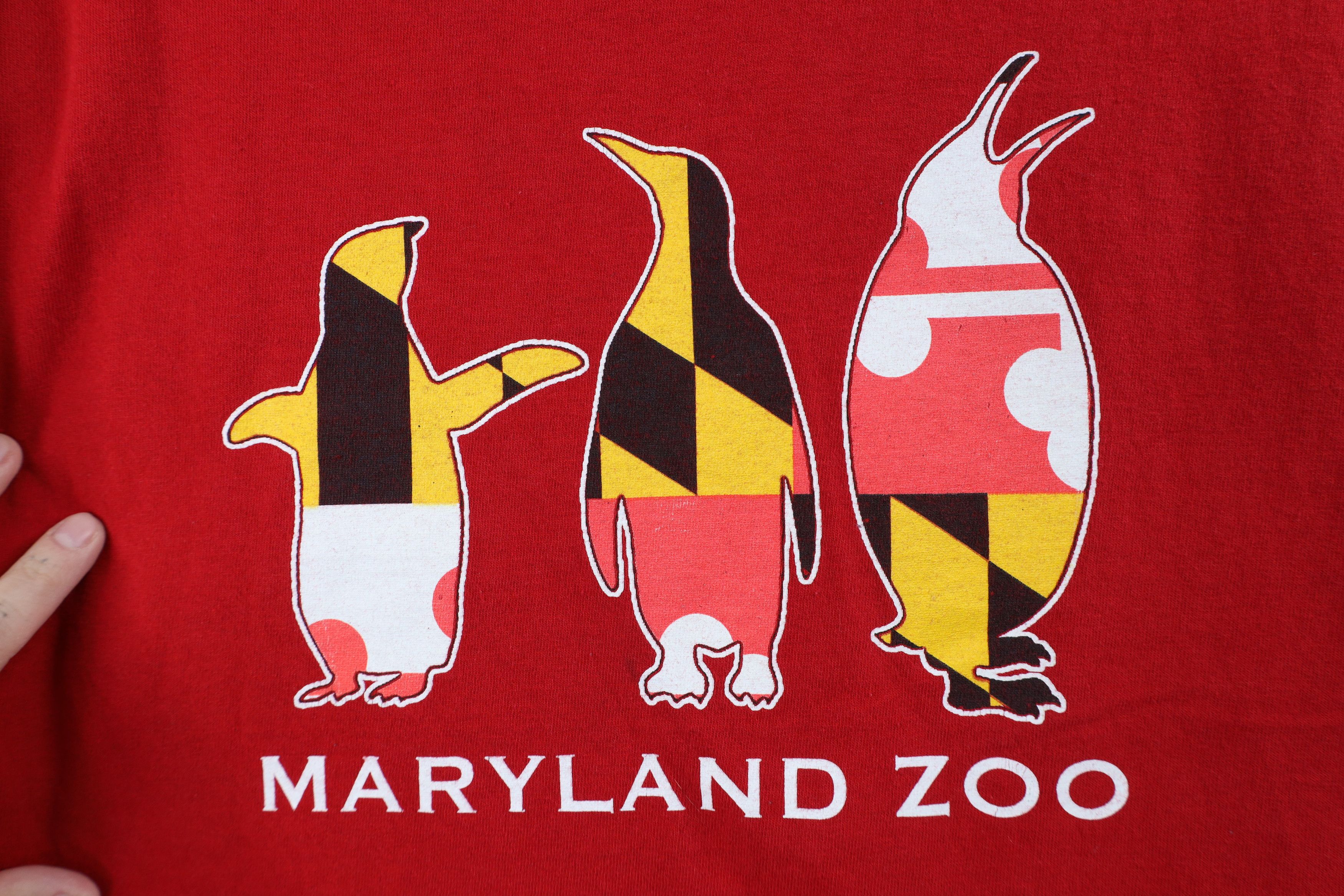 Vintage Vintage Spell Out Maryland Zoo Penguins Short Sleeve T-Shirt Size US L / EU 52-54 / 3 - 4 Thumbnail