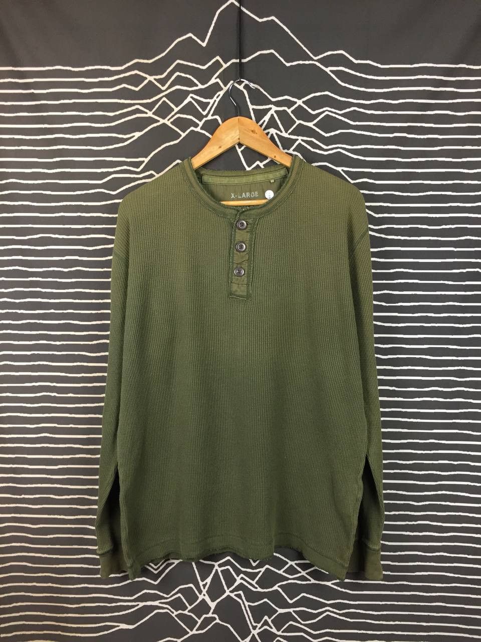 Uniqlo Uniqlo Authentic Original Wash Waffle Knit Henley Tee Size US XL / EU 56 / 4 - 2 Thumbnail