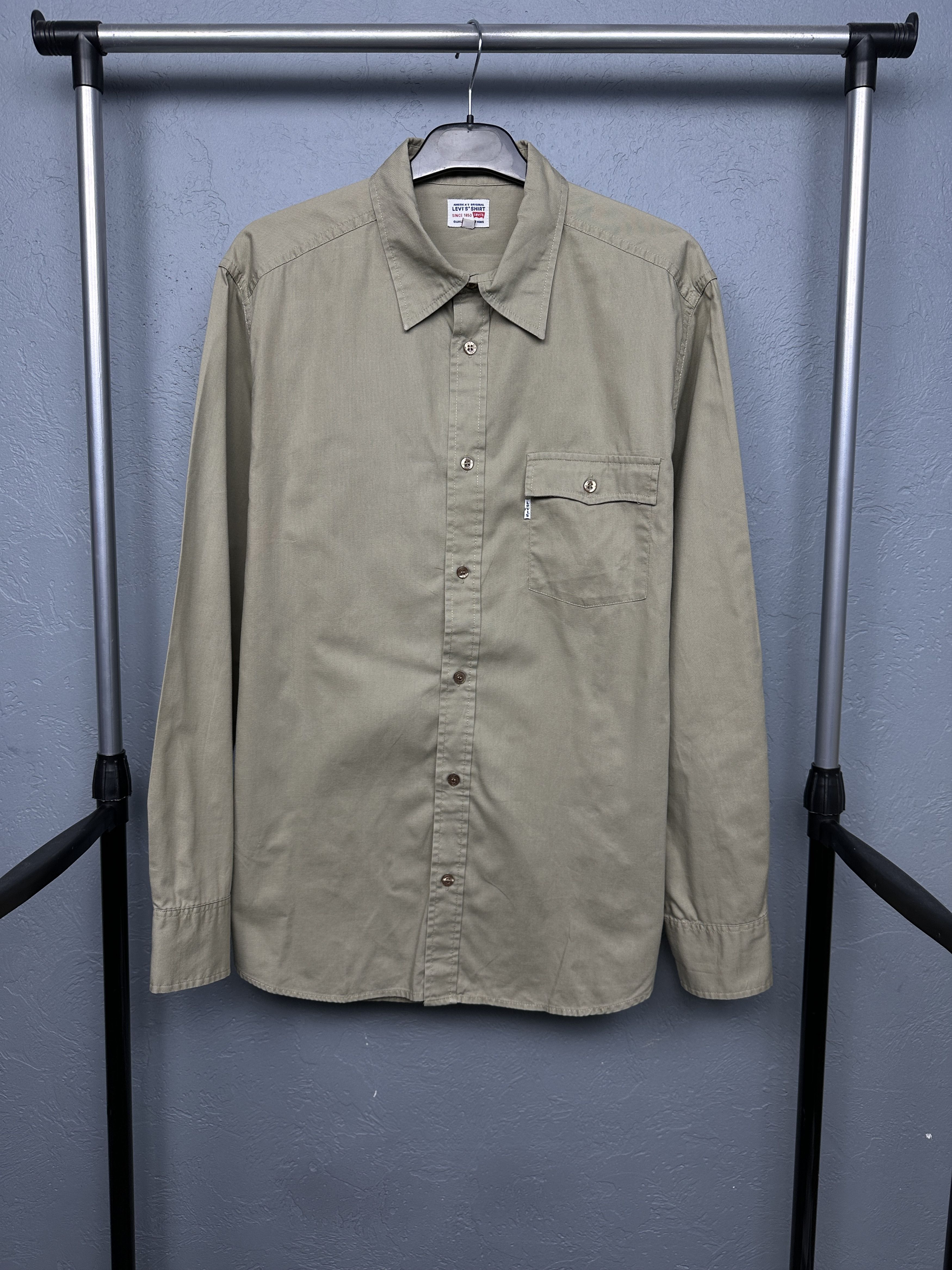 Levi's Levi's 90s Vintage Mens Cotton Shirt Size US L / EU 52-54 / 3 - 1 Thumbnail