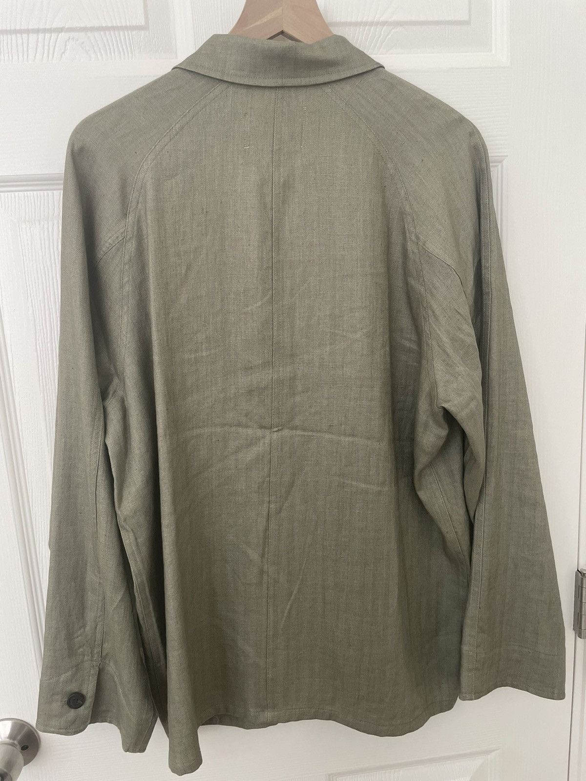 Aime Leon Dore Linen Chore Jacket - Olive Size US M / EU 48-50 / 2 - 3 Thumbnail