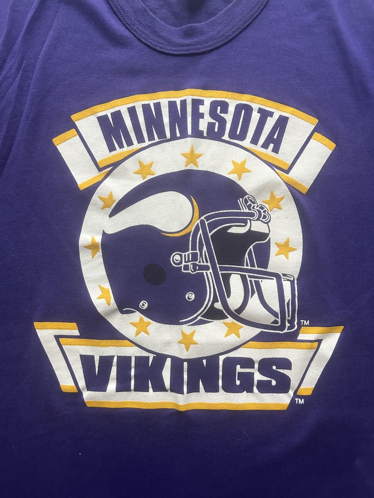 NFL × Vintage Vintage 90s Minnesota Vikings Graphic Tee Size US M / EU 48-50 / 2 - 2 Thumbnail