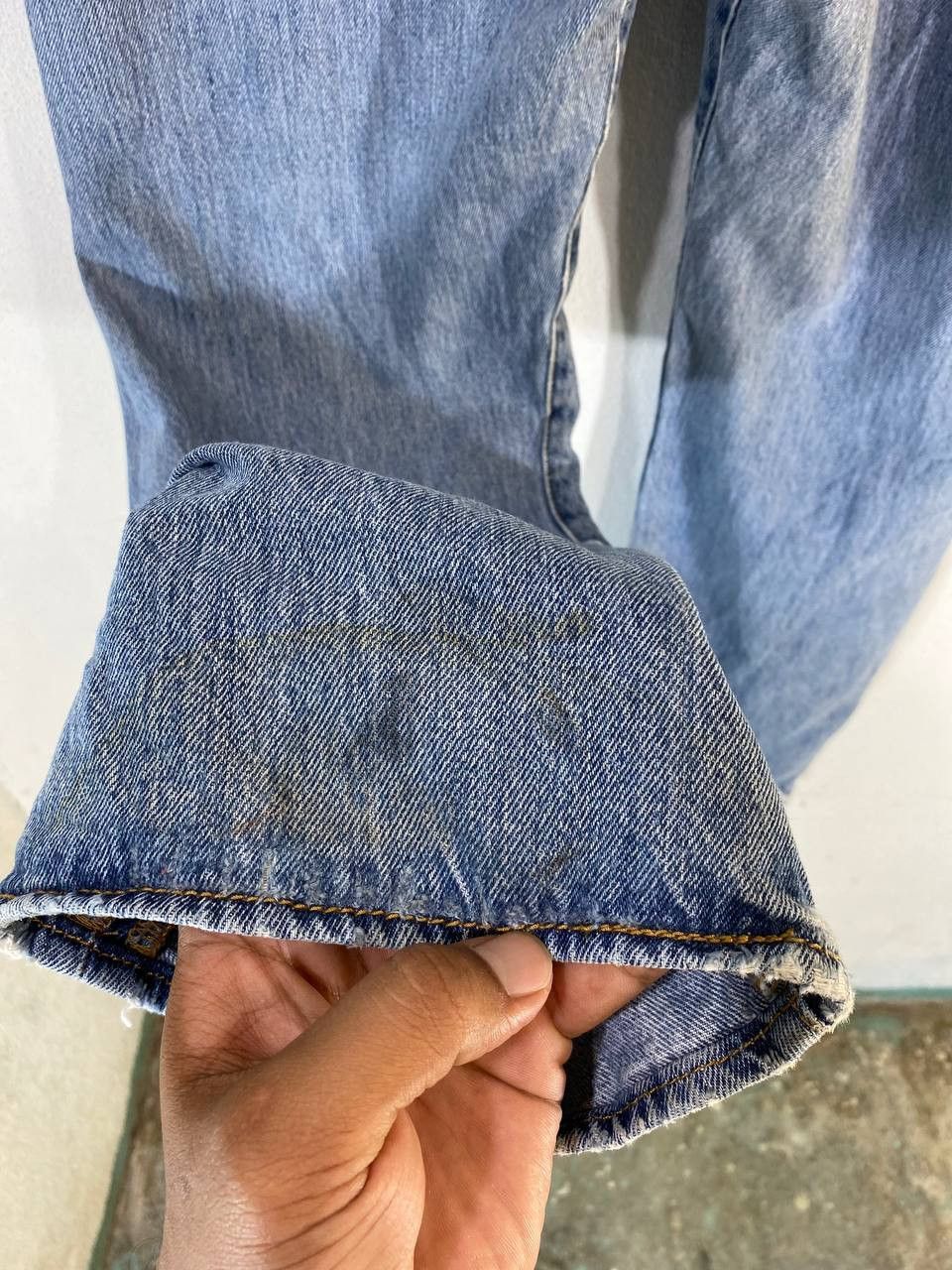 Levi's levis 501 lightwash denim nice design Size US 40 / EU 56 - 5 Thumbnail