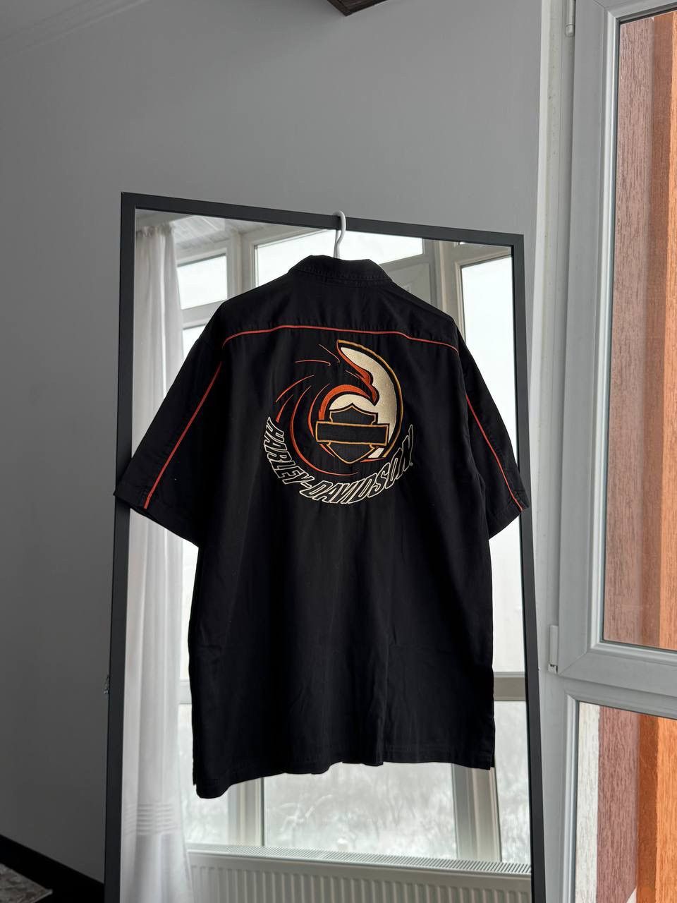 Harley Davidson Vintage Harley-Davidson Moto Short Sleeve Shirt Sz L Size US L / EU 52-54 / 3 - 13 Thumbnail
