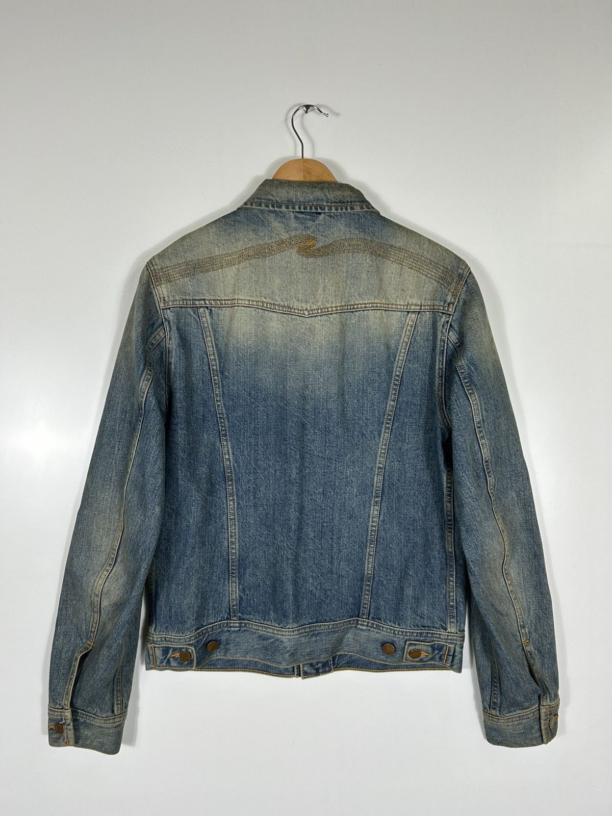 Nudie Jeans Nudie Jeans Organic Denim Jacket Men’s Blue Trucker Jacket Size US M / EU 48-50 / 2 - 15 Thumbnail