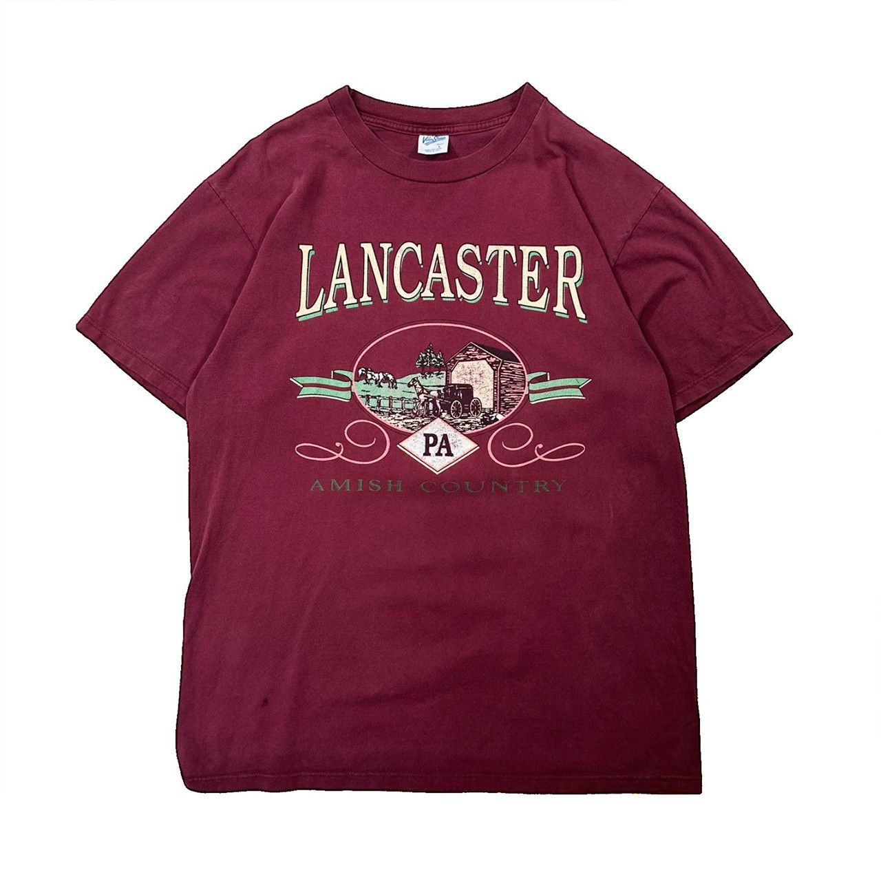 Vintage Vintage 90s Single Stitch Lancaster Amish Graphic T Shirt Size US L / EU 52-54 / 3 - 1 Thumbnail