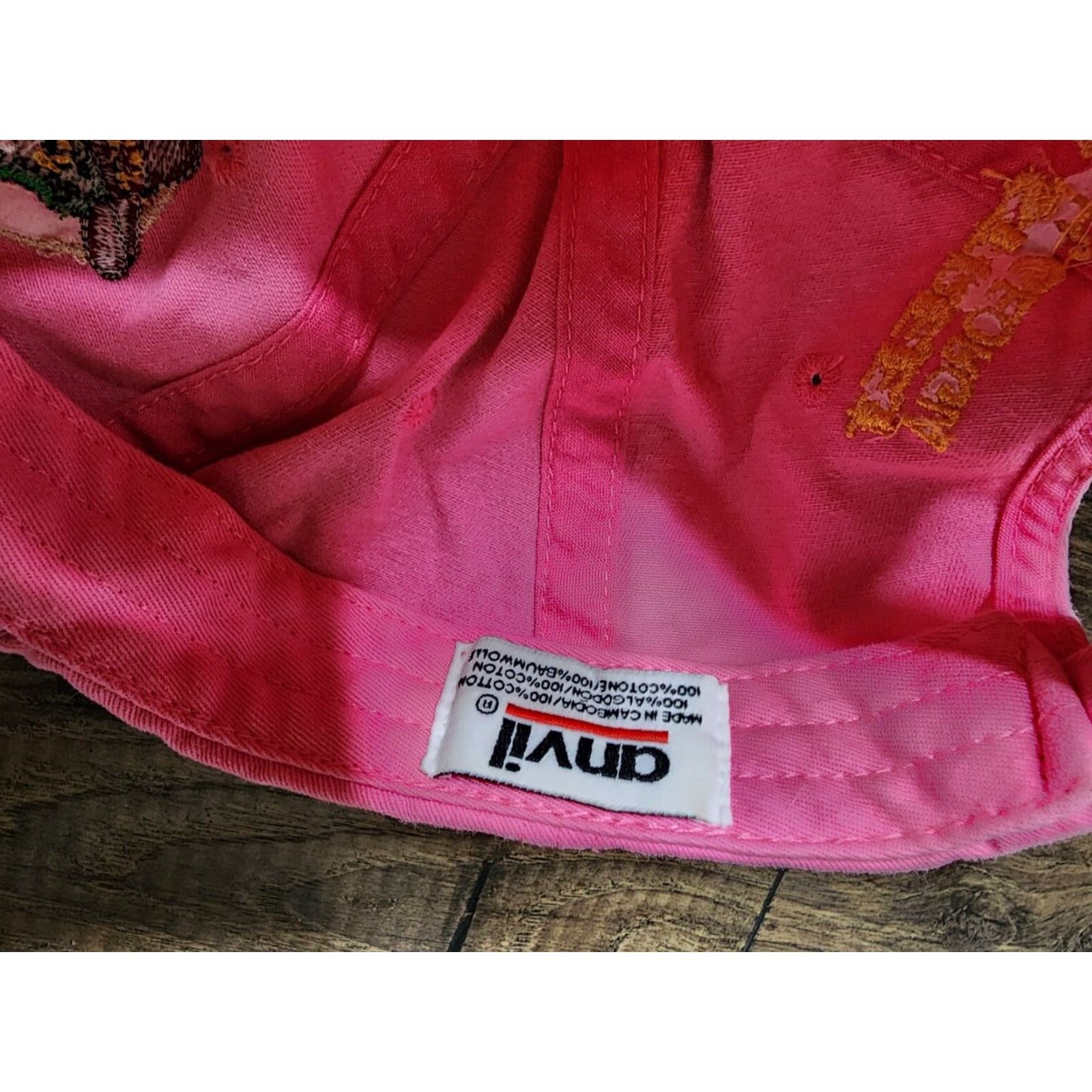 Anvil Vintage Anvil Baseball Cap Hat Unisex Adjustable Pink Retro Style Casual Size ONE SIZE - 5 Thumbnail