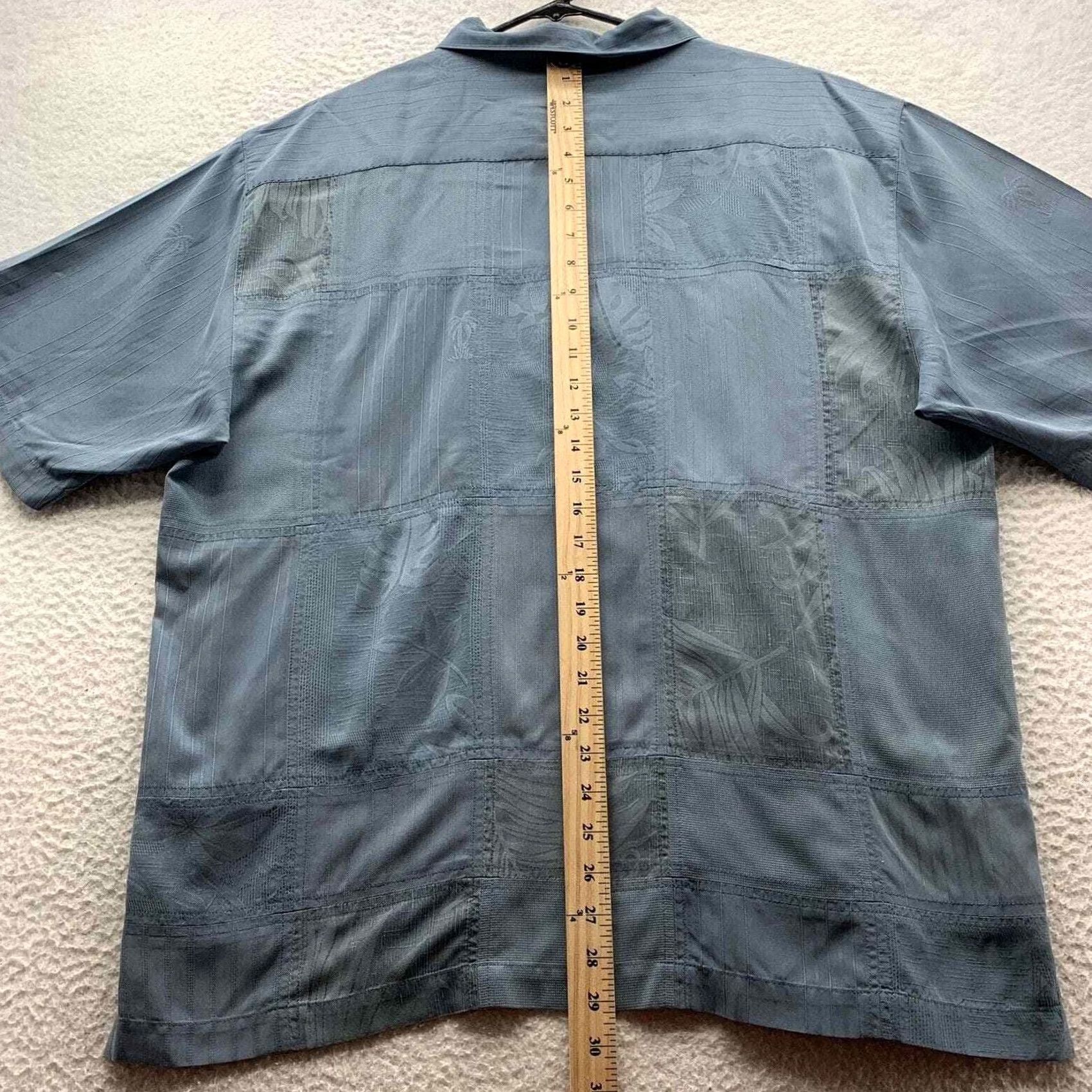 Tommy Bahama Tommy Bahama Shirt Mens Large L Blue Hawaiian Silk Dad Size US L / EU 52-54 / 3 - 6 Thumbnail