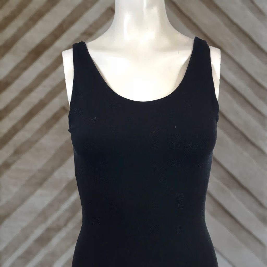 Vintage Pact Bodysuit Sleeveless Scoop Neck Black L Women Size L / US 10 / IT 46 - 1 Thumbnail