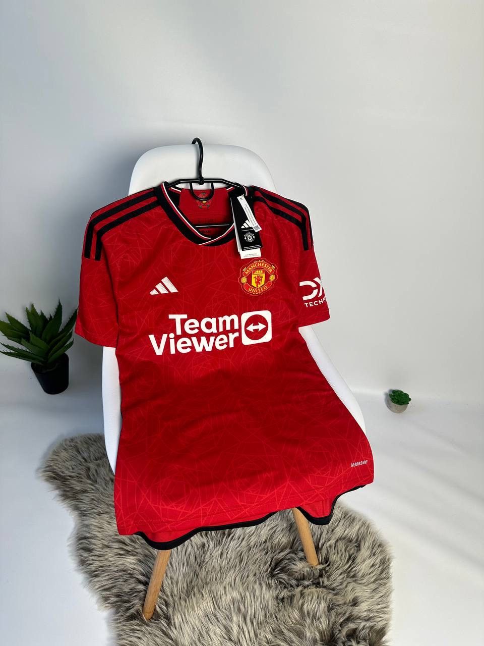 Adidas 2023 Soccer Jersey Manchester United Home Tee Garnacho#17 Size US S / EU 44-46 / 1 - 1 Thumbnail