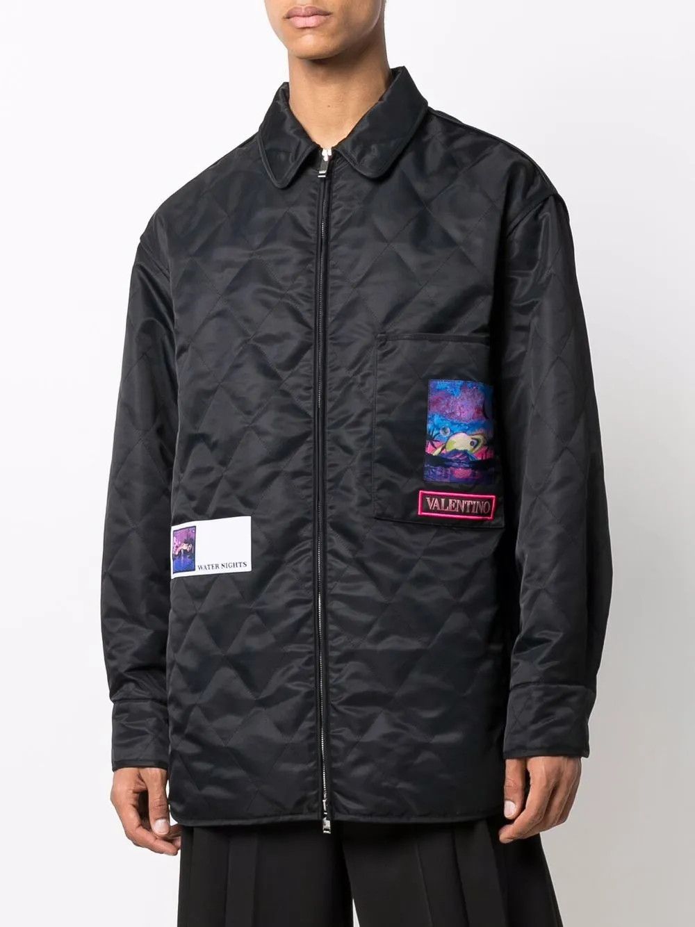 Valentino o1y0525 Logo Jacket in Black Size US S / EU 44-46 / 1 - 2 Thumbnail