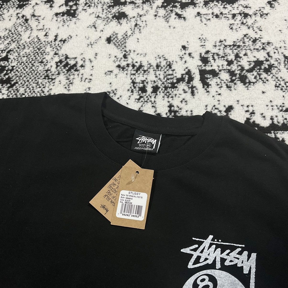 Stussy STUSSY TEST STRIKE PIGMENT DYED TEE IN BLACK - M Size US M / EU 48-50 / 2 - 5 Thumbnail