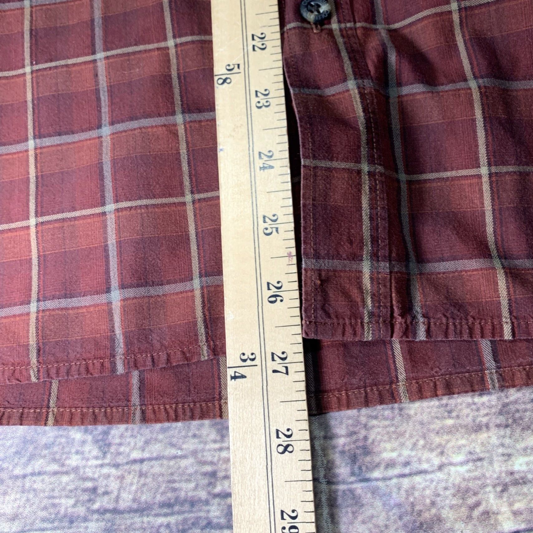 Logo 7 Columbia Mens Long Sleeve Shirt Red Black Maroon Plaid Logo Button-Up Casual Cotton Size M Size US M / EU 48-50 / 2 - 5 Thumbnail