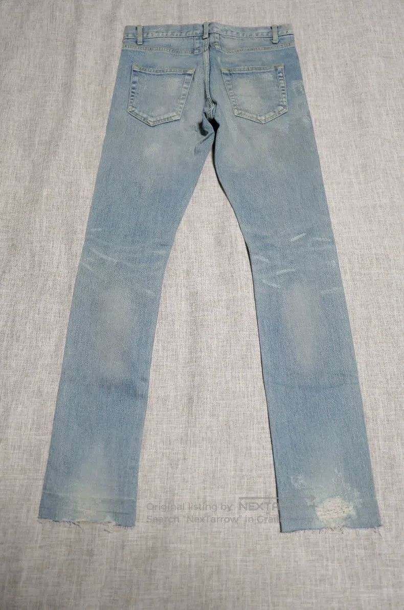 Saint Laurent Paris Saint Laurent Paris Distressed Washed Destroyed Jeans Size US 30 / EU 46 - 2 Thumbnail