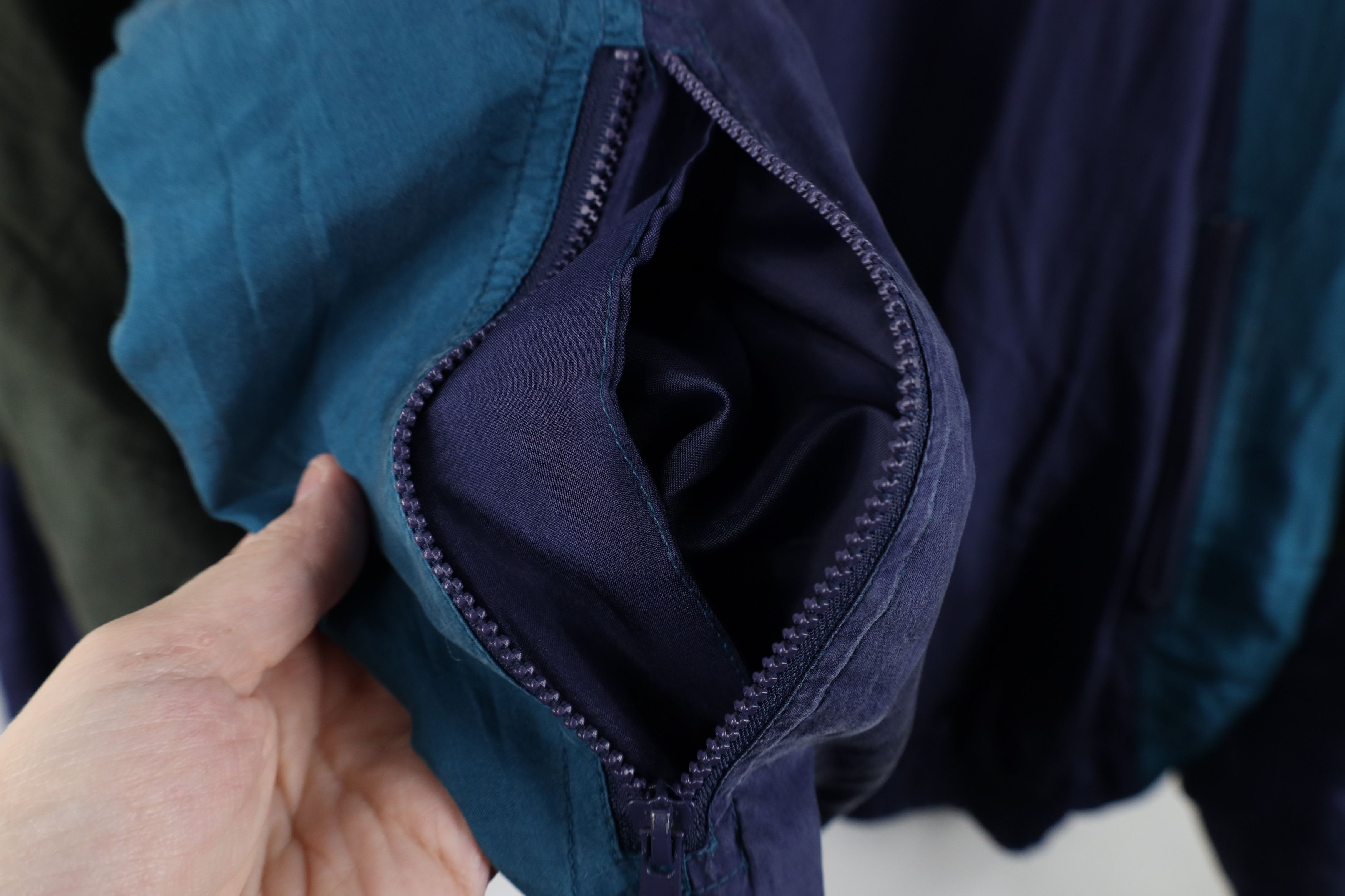 Vintage Vintage 90s Streetwear Block Silk Windbreaker Bomber Jacket Size M / US 6-8 / IT 42-44 - 5 Thumbnail