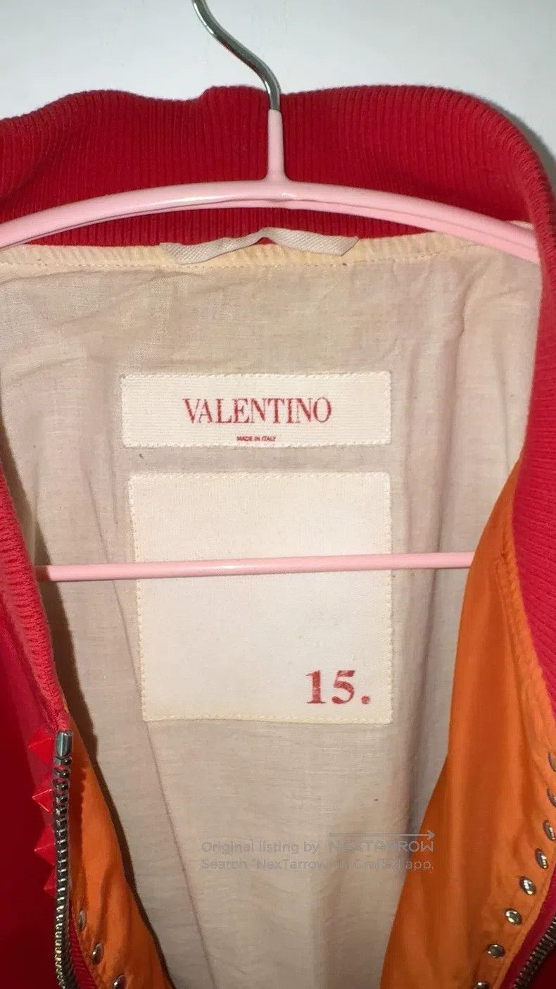 Valentino Valentino Red willow studded jacket Size L / US 10 / IT 46 - 2 Thumbnail