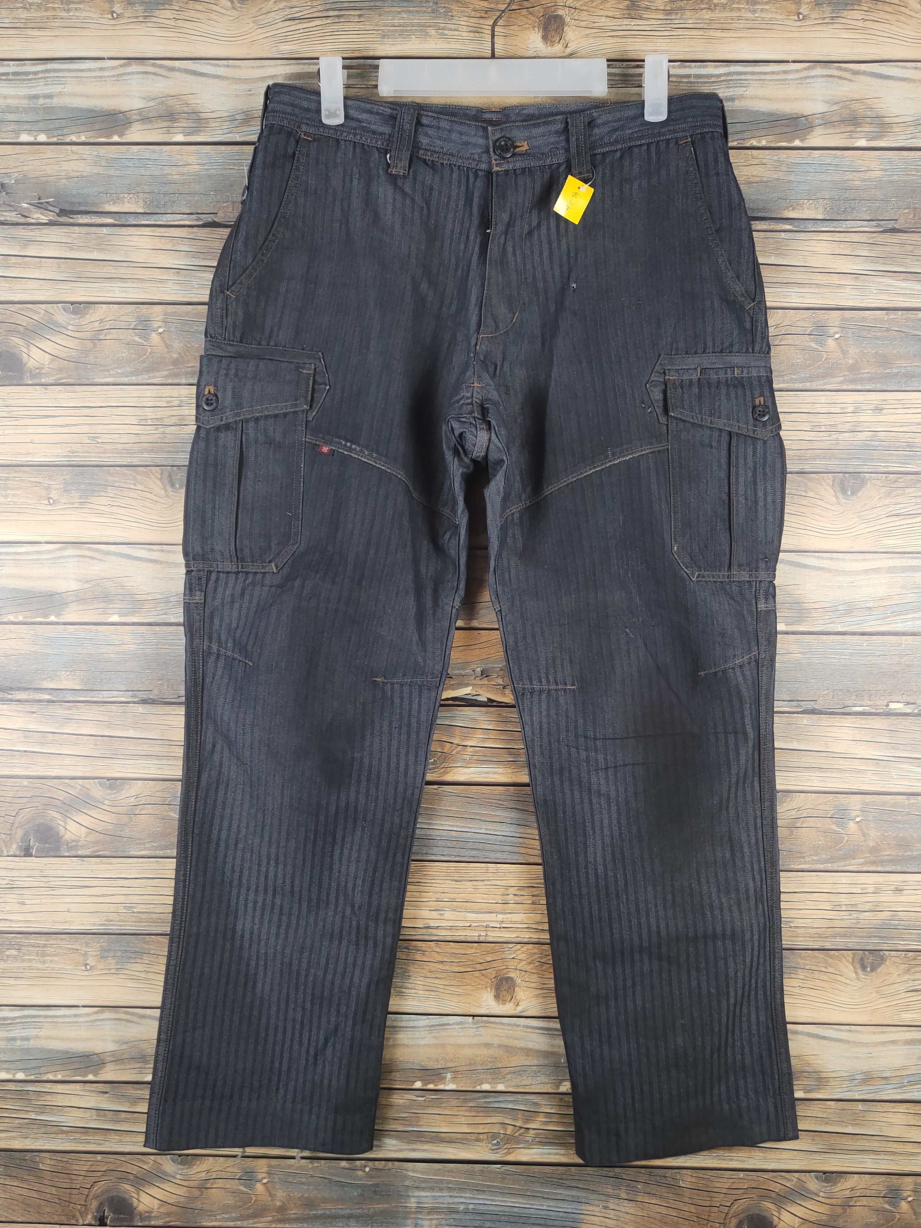Japanese Brand DL Burtle Navy Multipocket Cargo Pants #46-270T Size US 32 / EU 48 - 1 Thumbnail