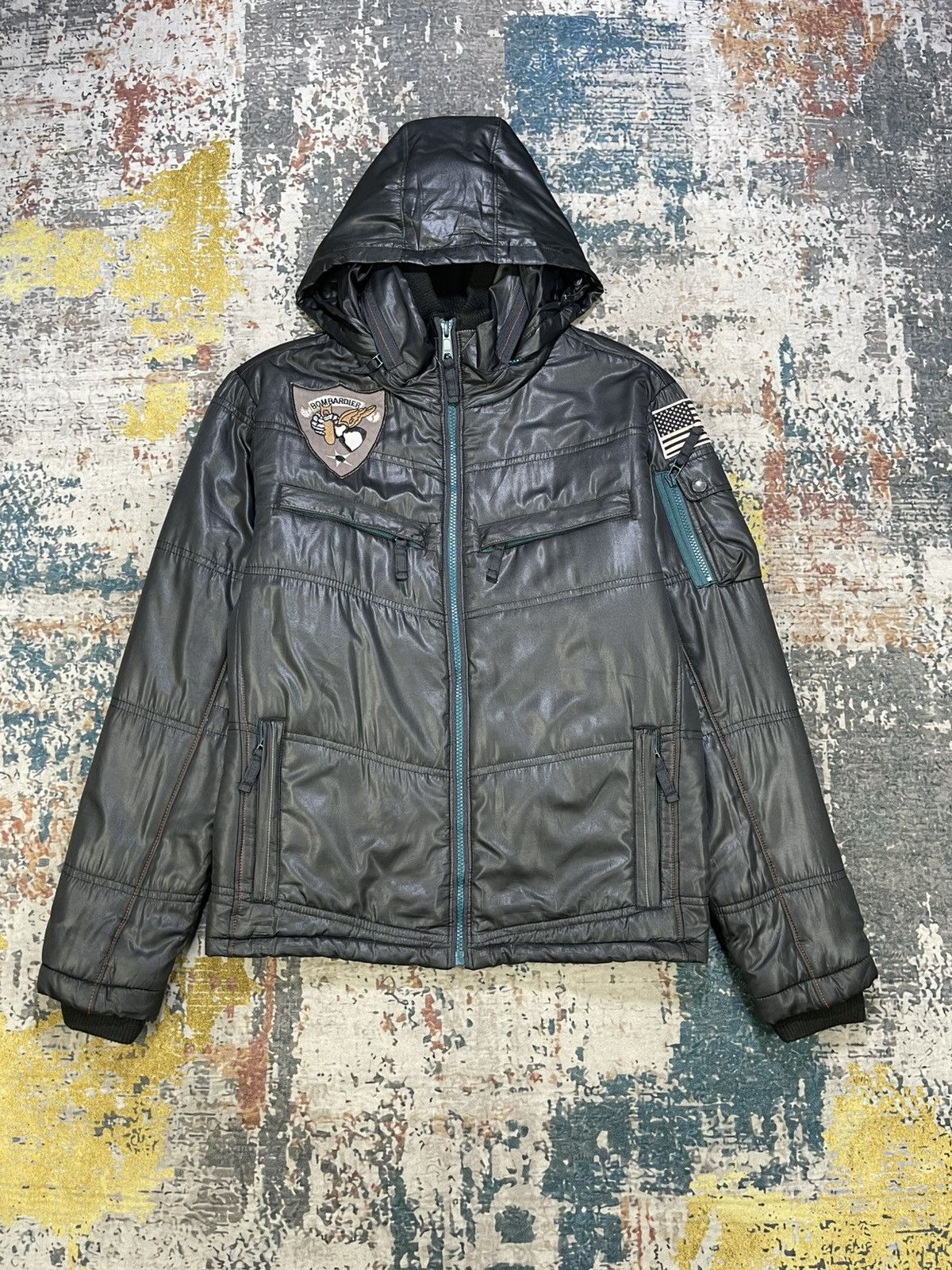 Avirex Avirex US Army Bombardier Hooded Puffer Jacket Size US S / EU 44-46 / 1 - 1 Thumbnail