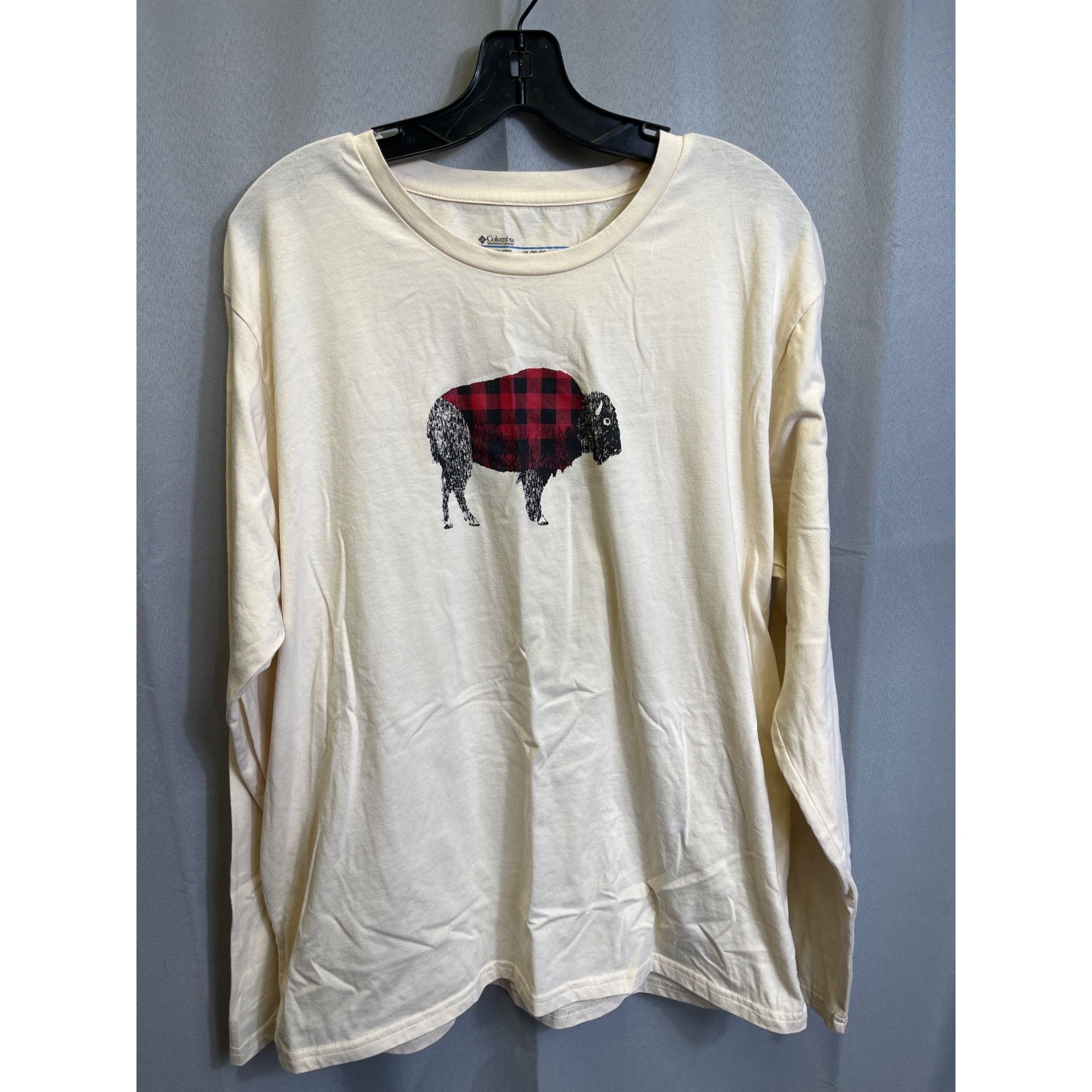 Columbia Columbia SKU 7689 Womens Beige Long Sleeve Buffalo Print T S Size XL / US 12-14 / IT 48-50 - 1 Thumbnail