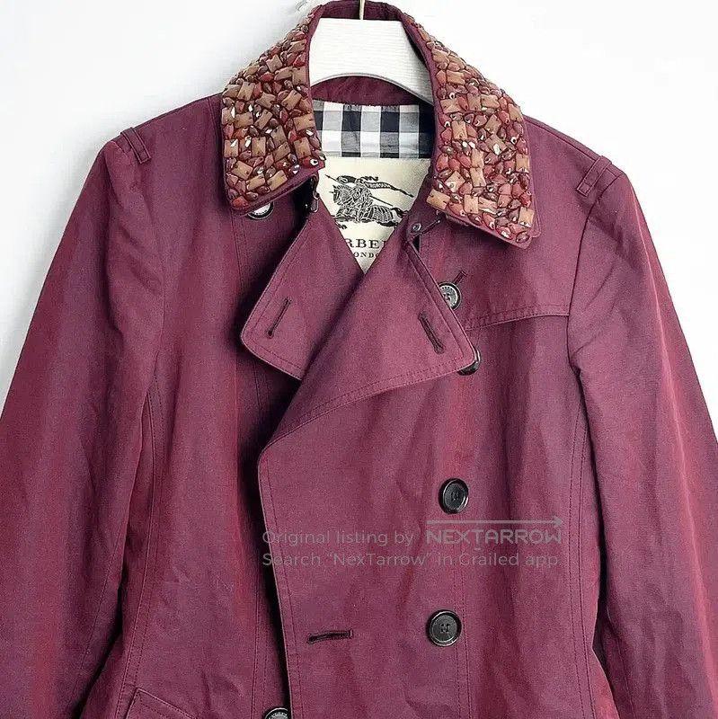 Burberry Burberry Red Ladies Trench Coat. Size XXS / US 00 / IT 34 - 2 Thumbnail