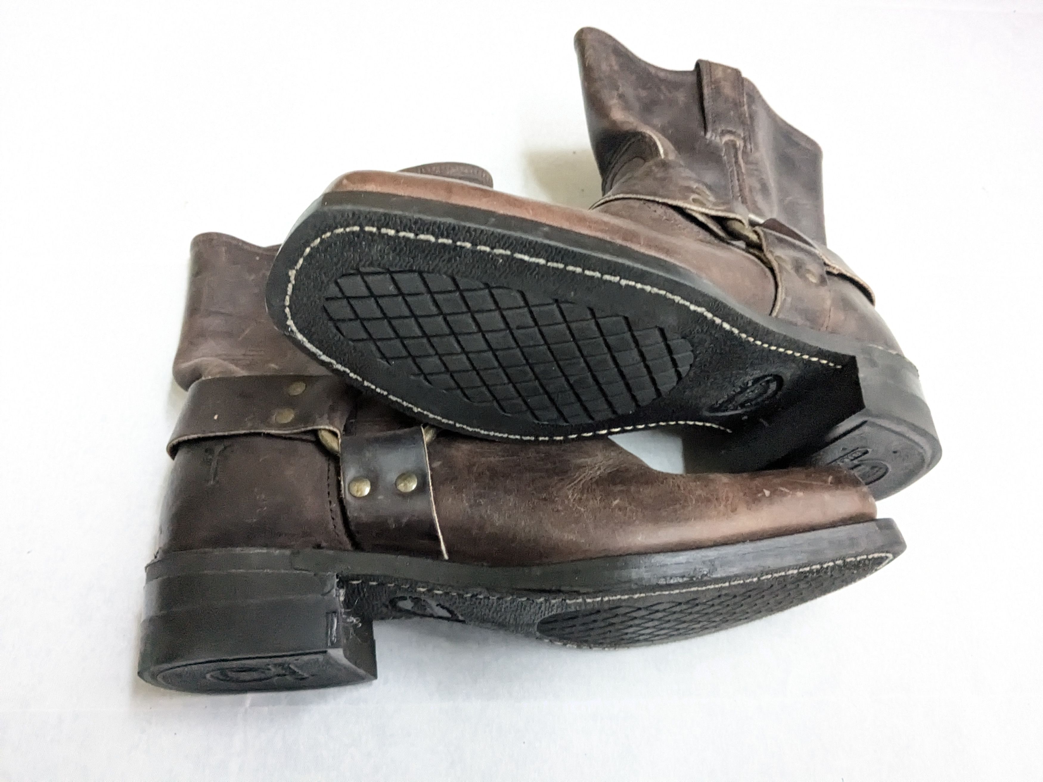 Frye Frye Harness Boots Brown 10 M Leather Size US 10 / EU 43 - 15 Thumbnail