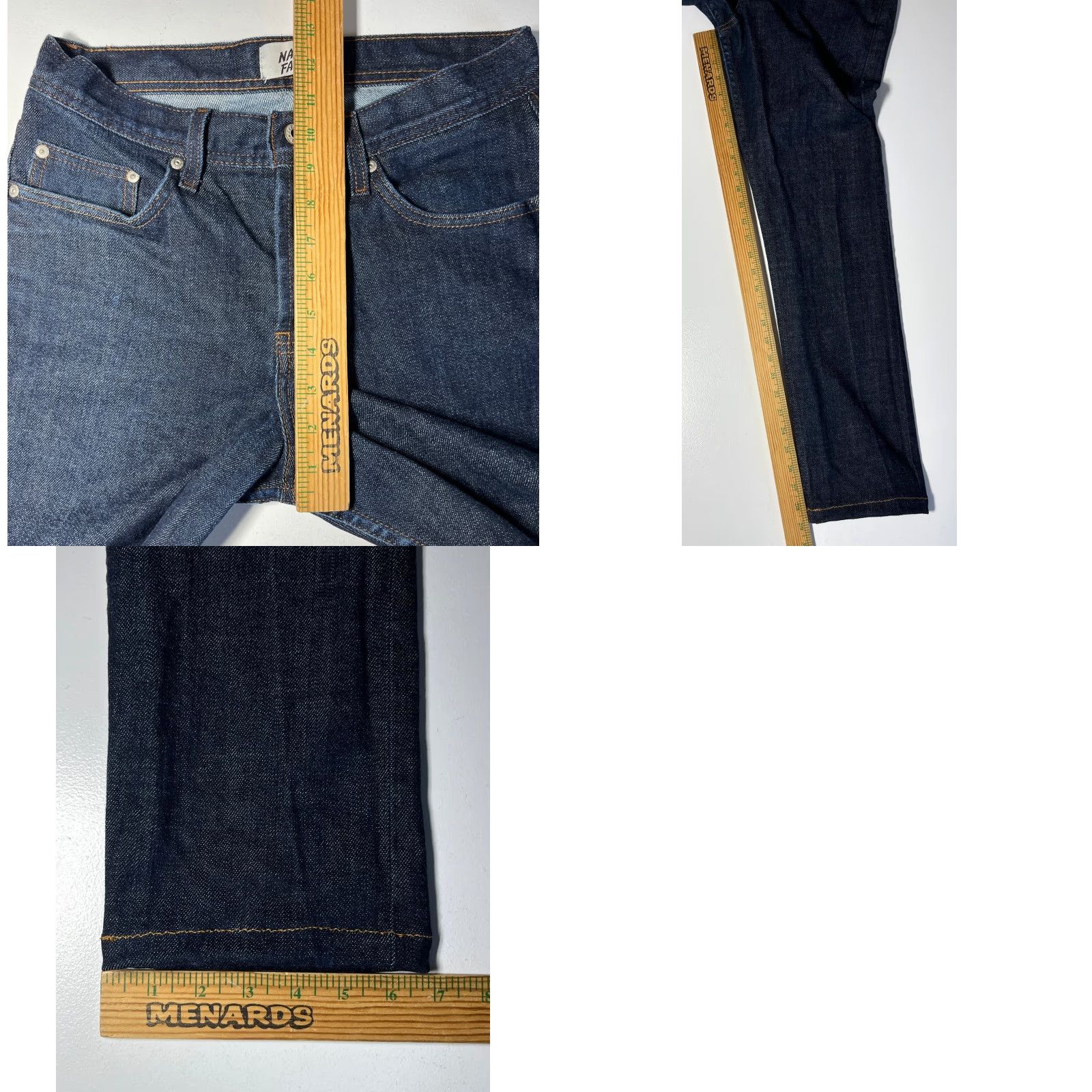 Vintage Naked & Famous Denim Weird Guy Stretch Selvedge Jeans Mens 30 Blue Denim 5-Pocket City Classic Straight Jeans Size US 30 / EU 46 - 10 Thumbnail