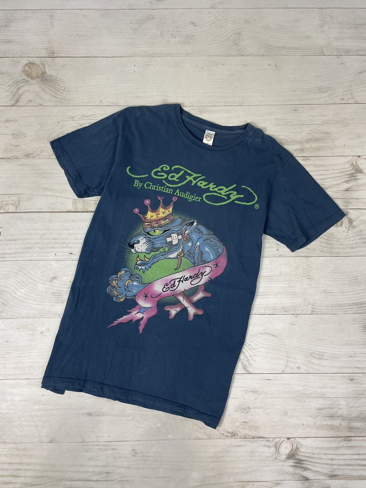 Ed Hardy Ed Hardy by Christian Audigier Tiger T-Shirt Size US L / EU 52-54 / 3 - 1 Thumbnail