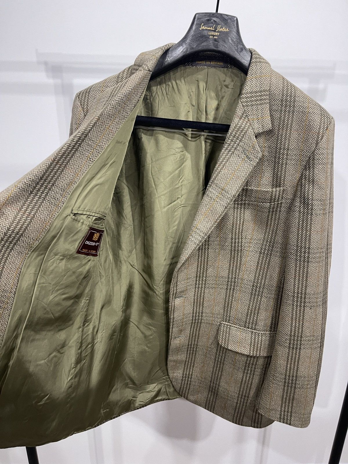 Vintage Vintage Dunn Co sport coat tweed blazer classic wool jacket Size 44R - 4 Thumbnail