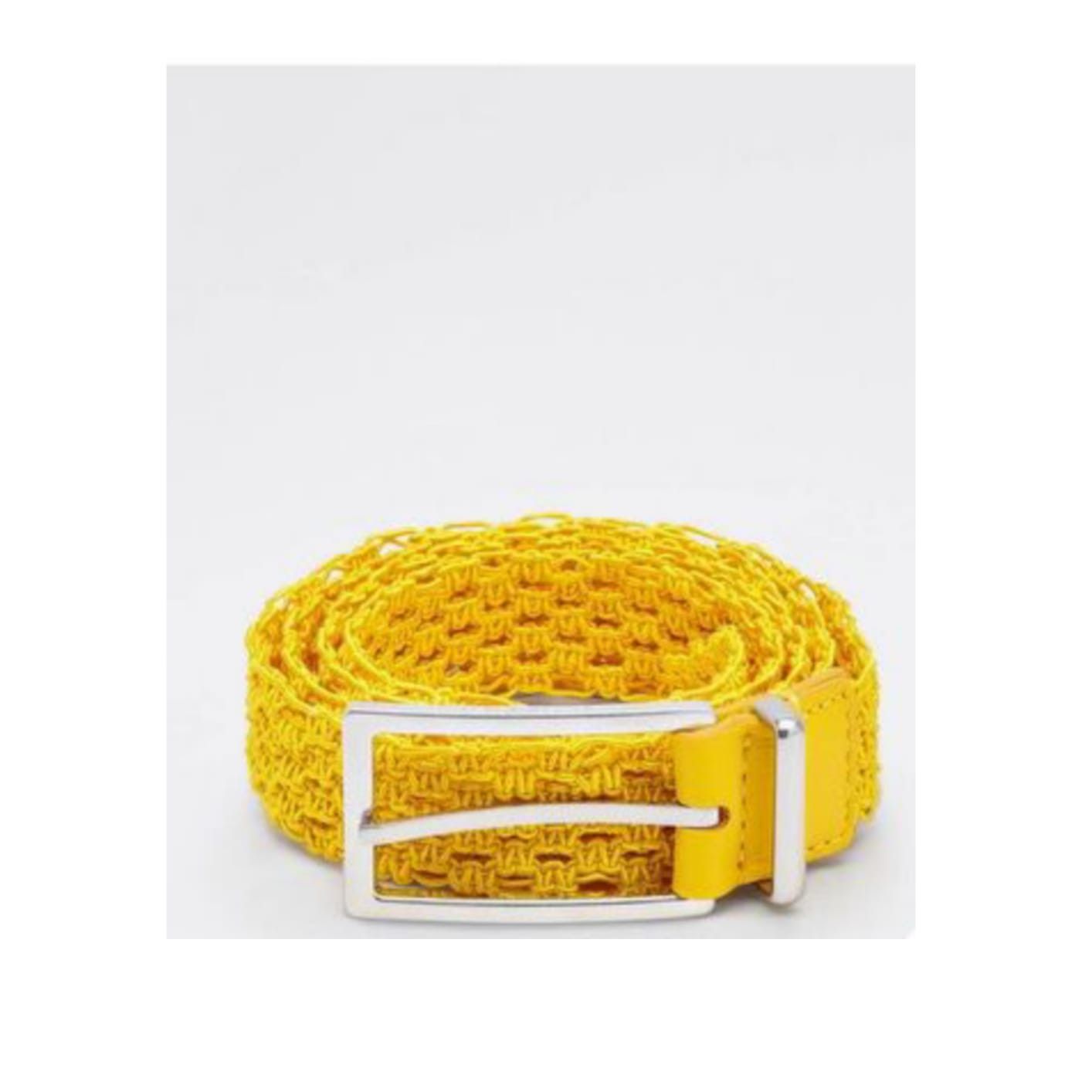 Bottega Veneta o1lv12m1023 Belt in Yellow Size 36 - 1 Preview