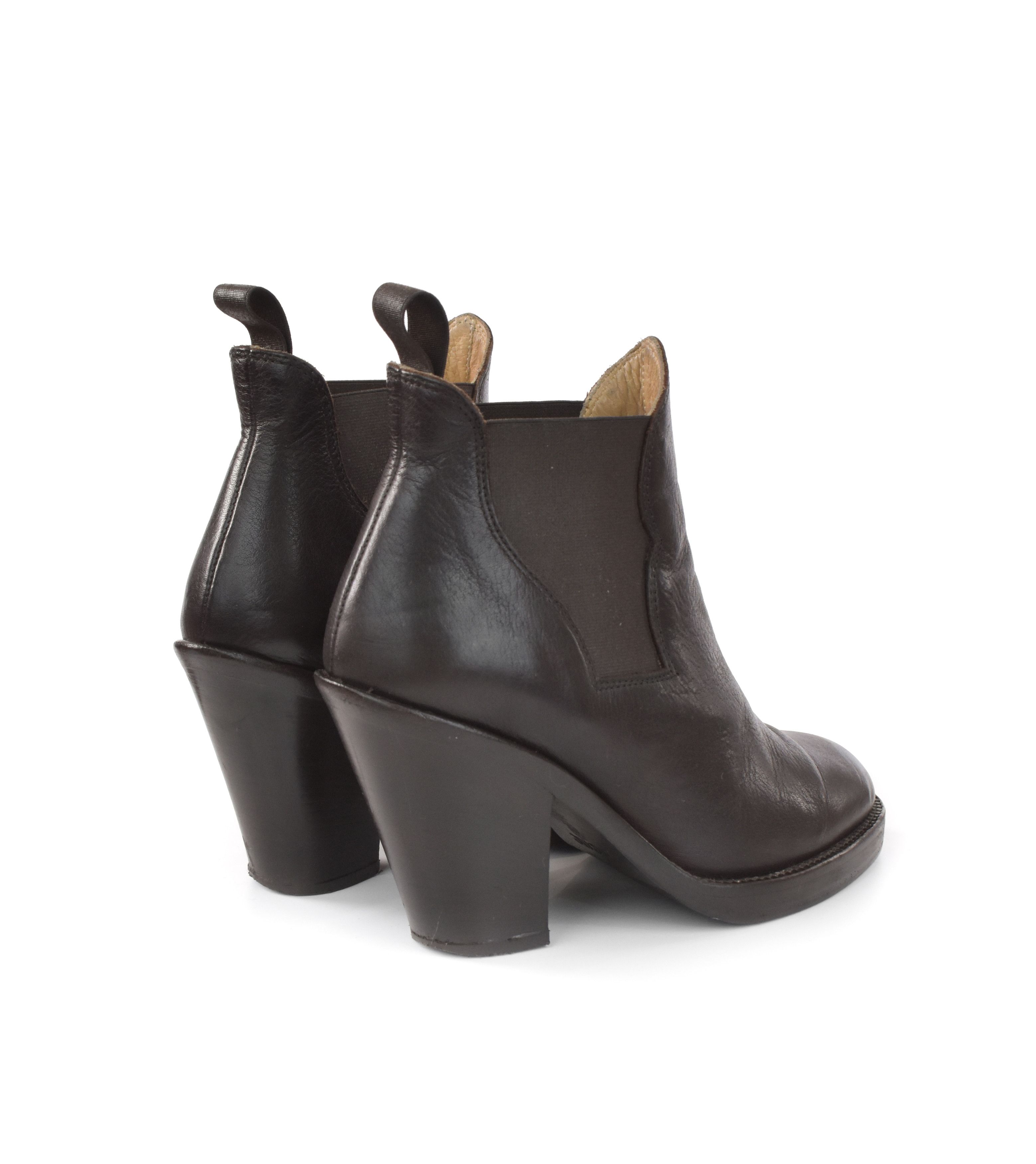Acne Studios ACNE STUDIOS High Heel Chelsea Ankle Boots Leather Shoes Size US 7 / IT 37 - 8 Thumbnail