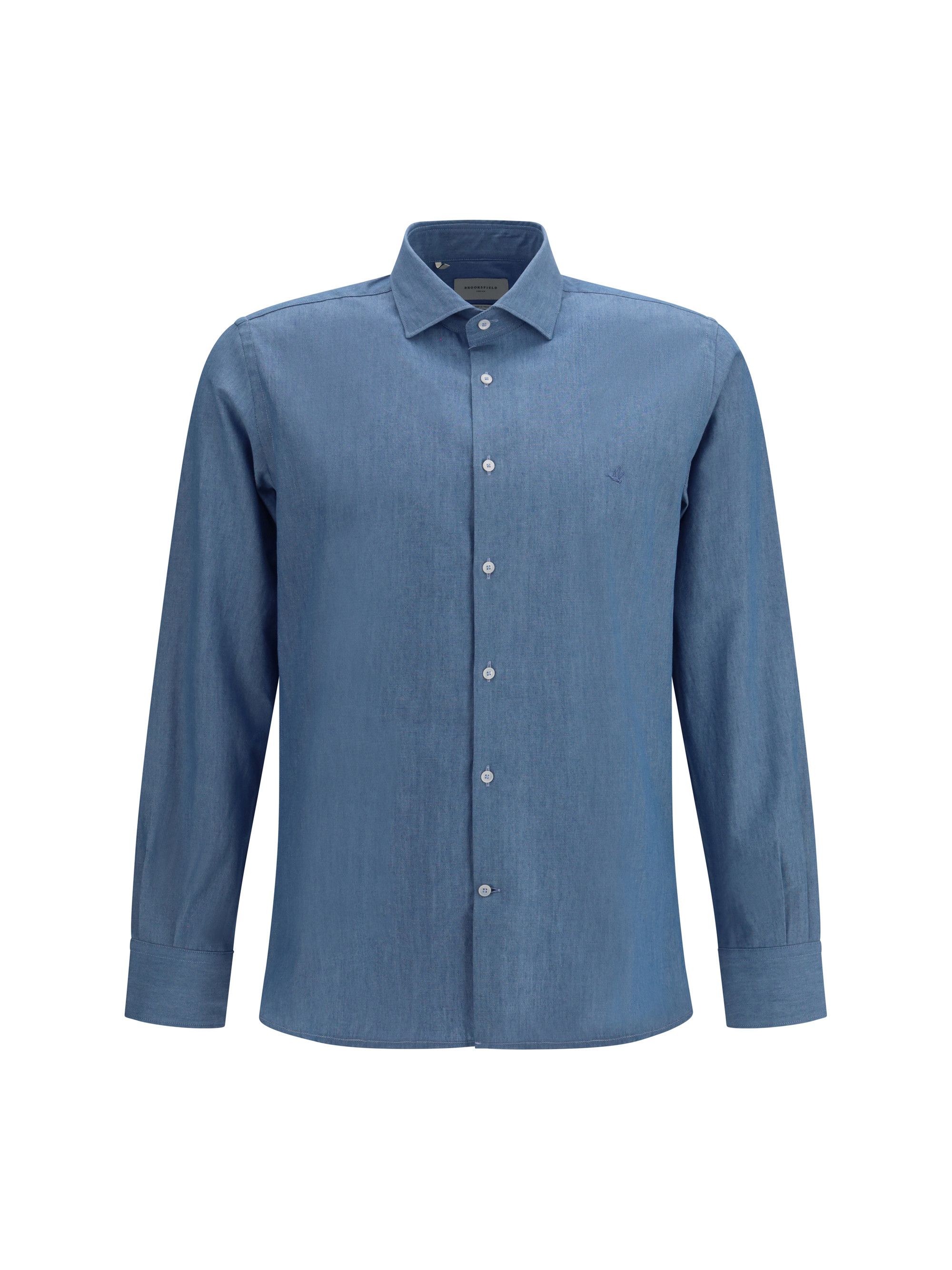 Brooksfield Cotton Shirt Size US L / EU 52-54 / 3 - 1 Thumbnail