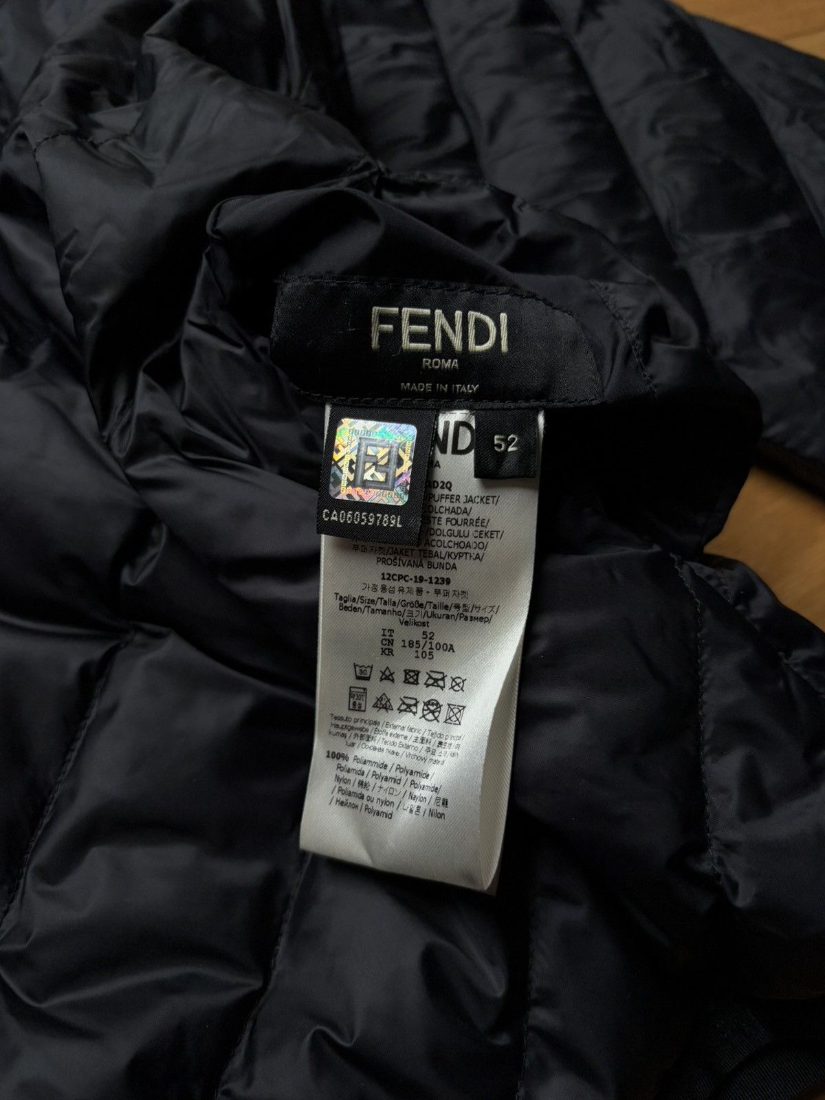 Fendi Fendi Reversible Puffer Jacket – AW20 (Size 52 / Large) Size US L / EU 52-54 / 3 - 10 Thumbnail