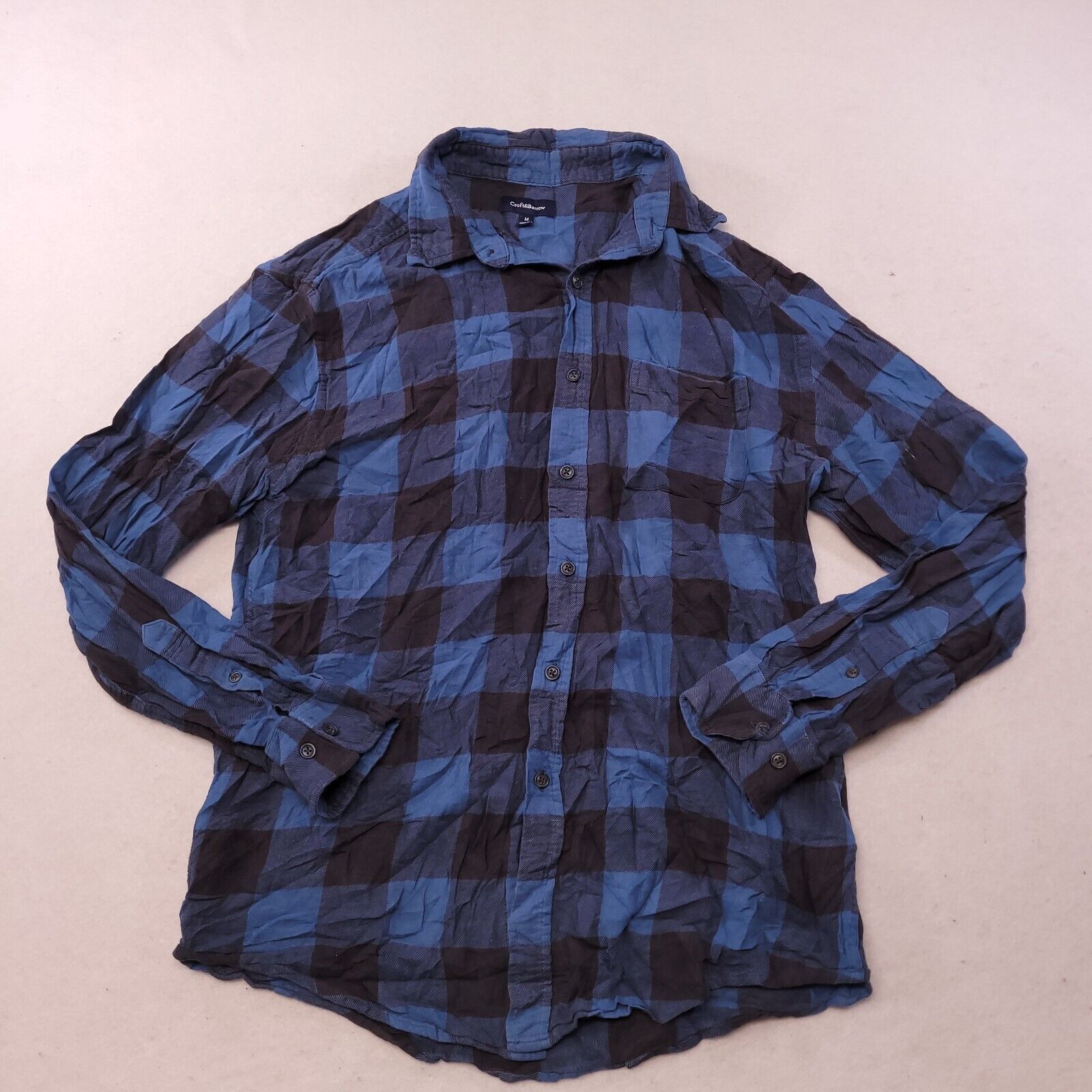 Croft & Barrow Croft & Barrow Buffalo Check Flannel Shirt Mens Size M Blue Size US M / EU 48-50 / 2 - 2 Thumbnail