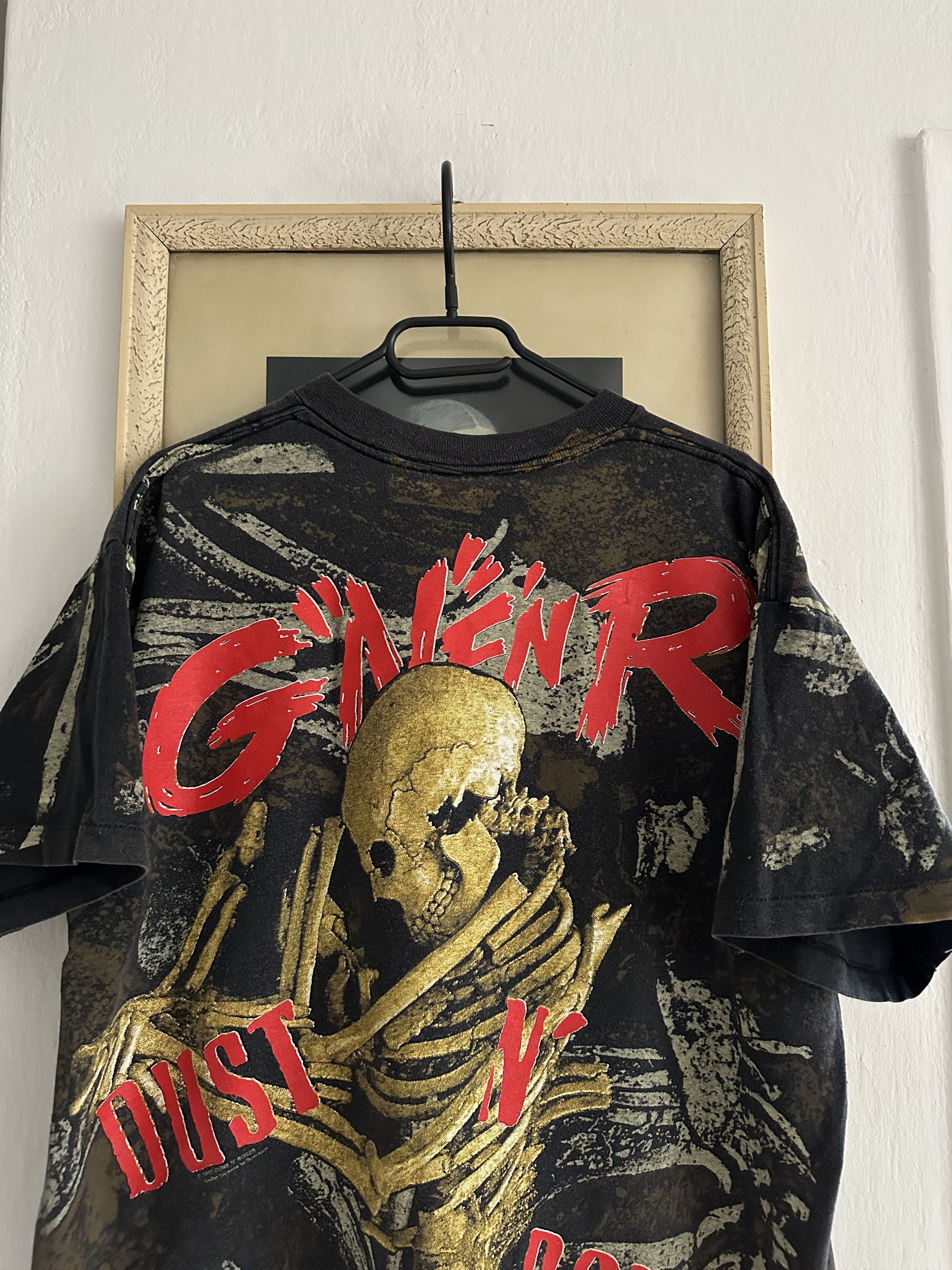 Band Tees × Vintage Vintage 1992 Guns N’ Roses Shirt Dust N’ Bones ALL OVER Tee Size US XL / EU 56 / 4 - 15 Thumbnail