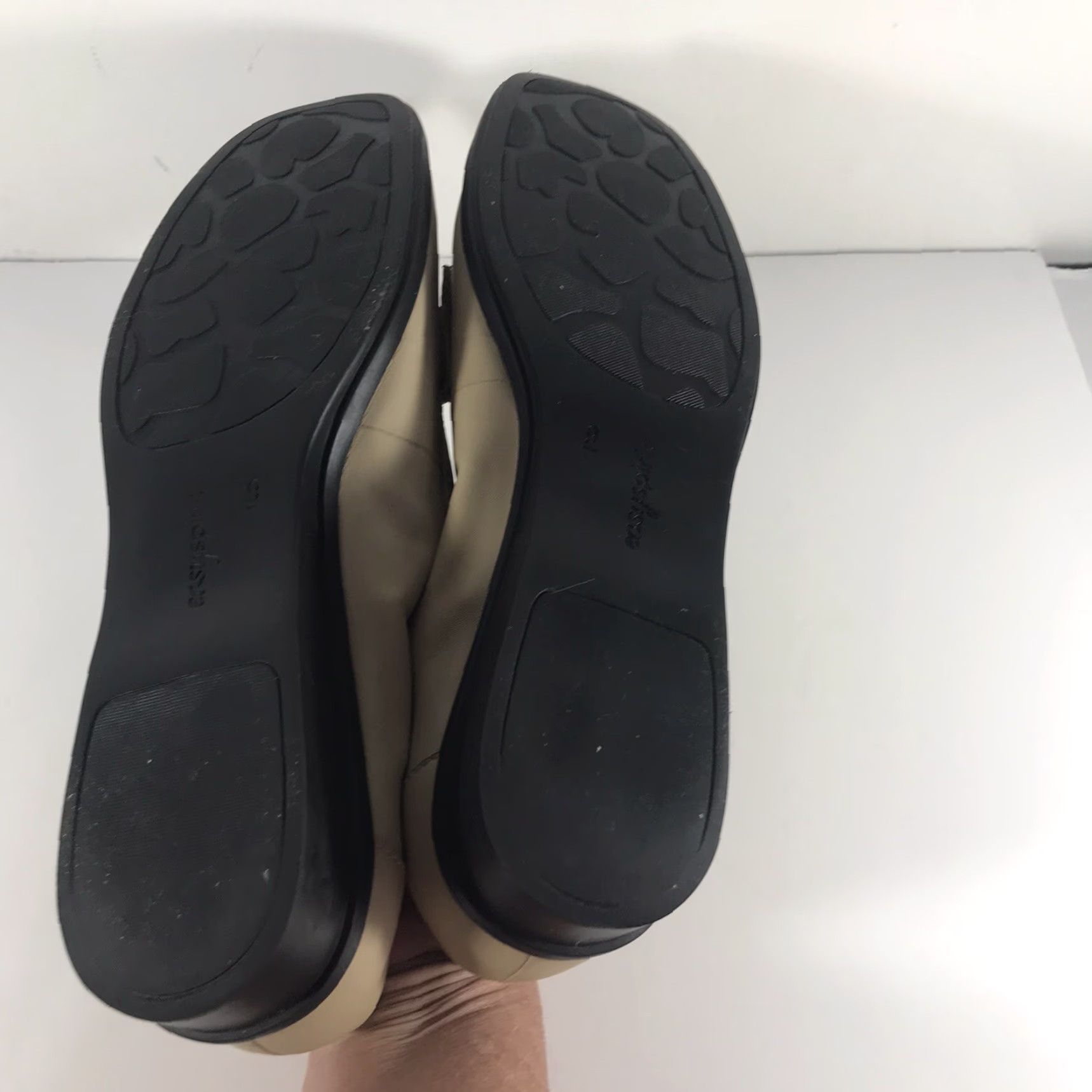 Vintage Easy Spirit Leather Loafers Shoes Women Size 9 Beige Slip-On Flat Cushioned Arch Support Casual Workwear Size US 9 / IT 39 - 5 Thumbnail