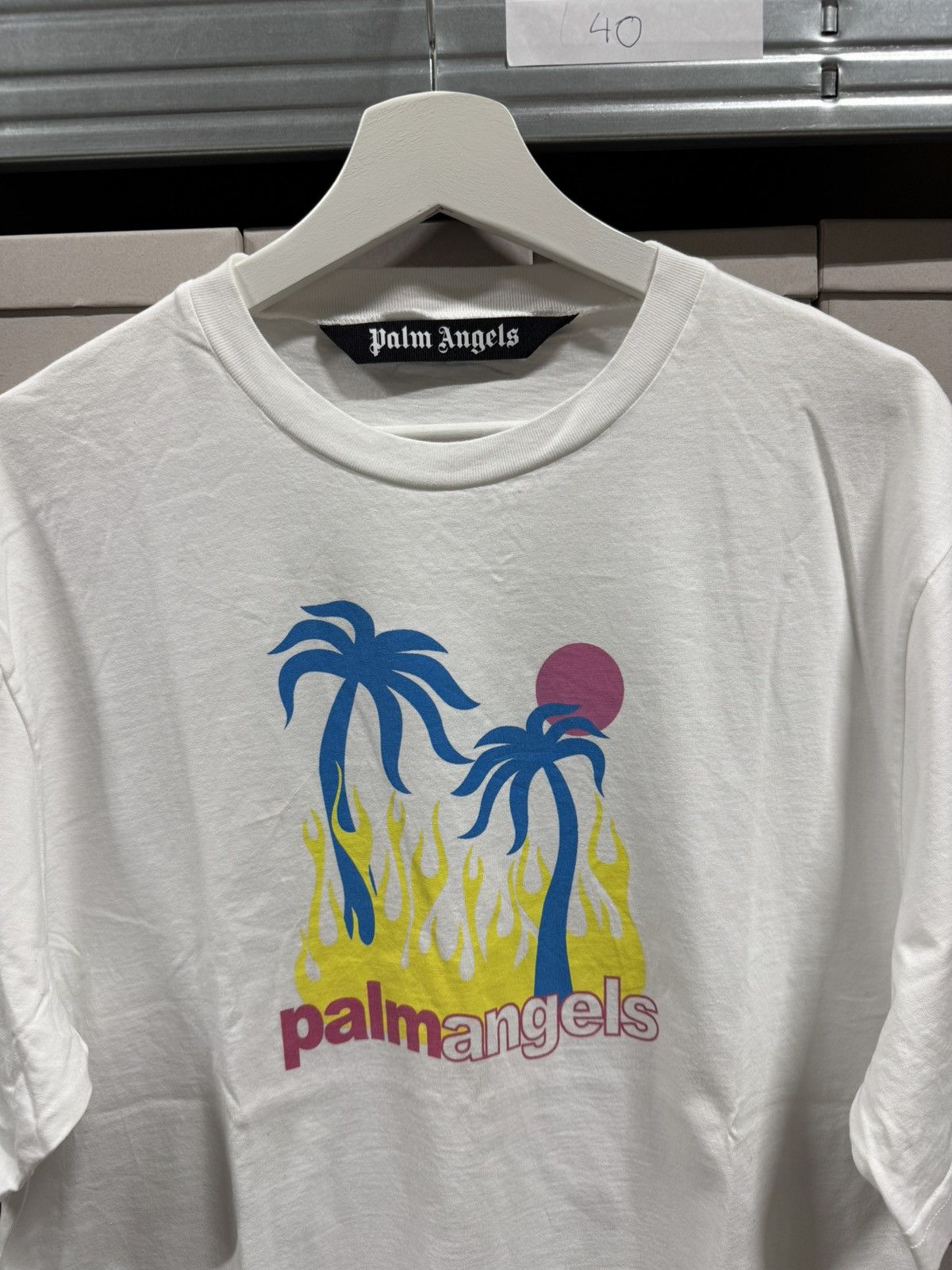 Palm Angels Palm Angels Logo T-Shirt NEW 450$ Size US L / EU 52-54 / 3 - 2 Thumbnail