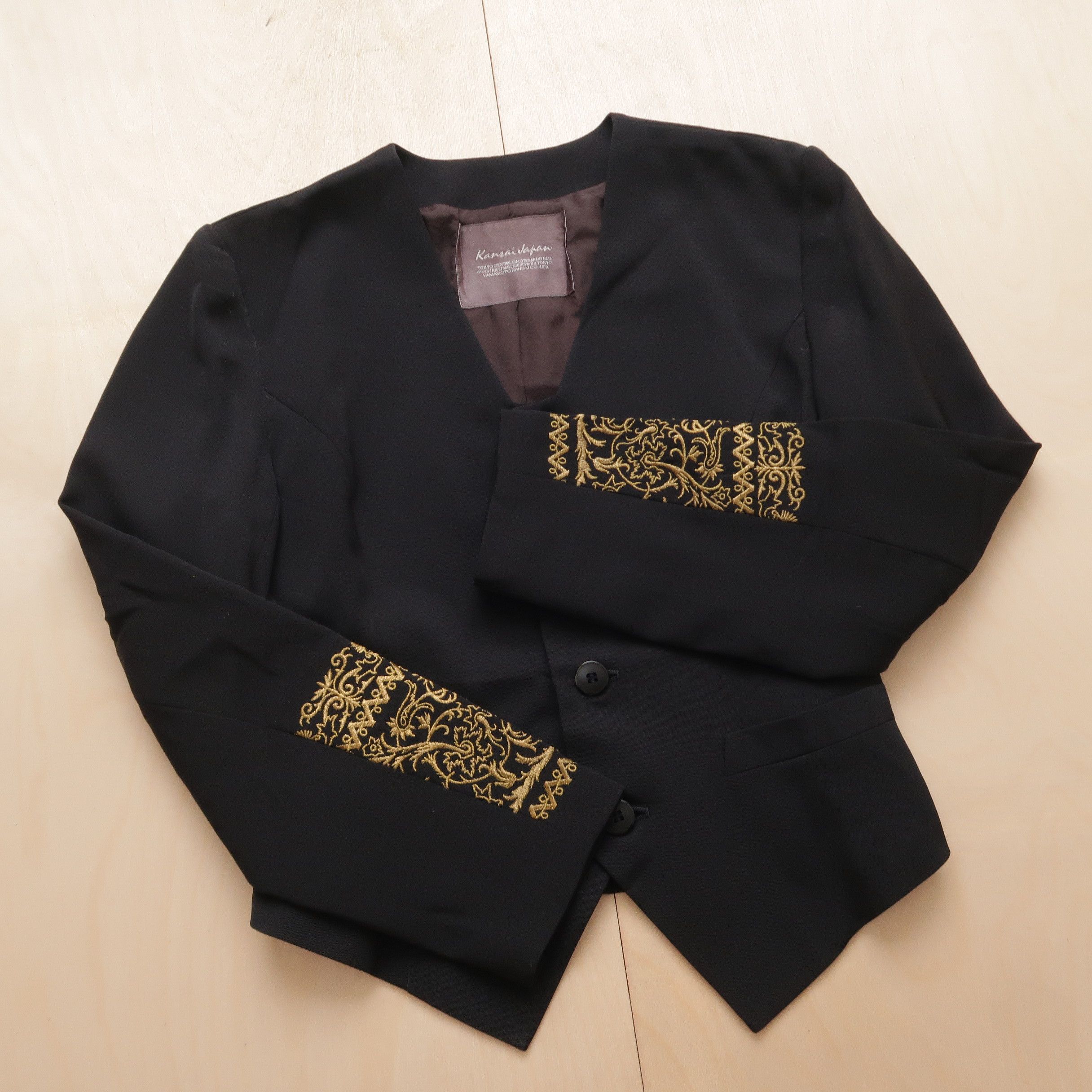 Japanese Brand 90s Vintage Kansai Japan Ethnic Boxy Jacket Size US S / EU 44-46 / 1 - 8 Thumbnail