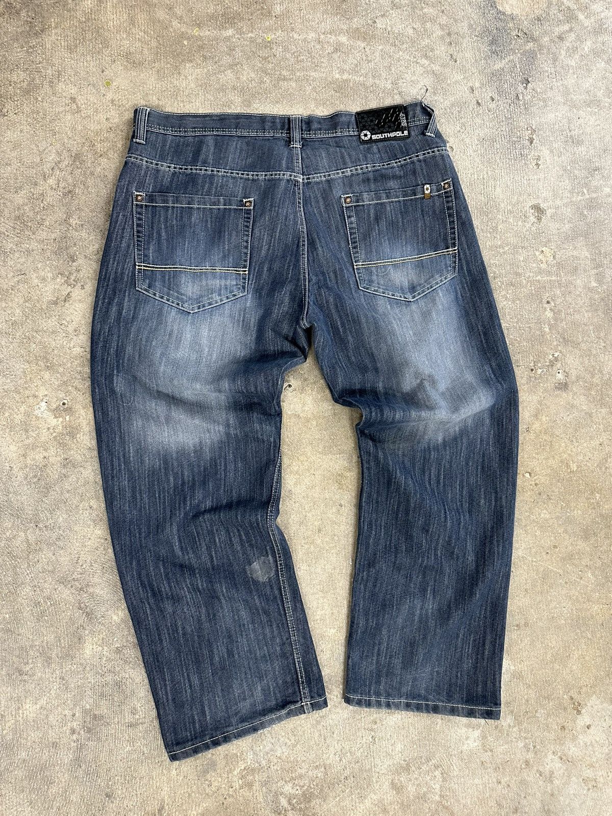 Southpole × Vintage Crazy Y2K Southpole Baggy Wide Leg Skater Jeans Size 42 Size US 42 / EU 58 - 3 Thumbnail