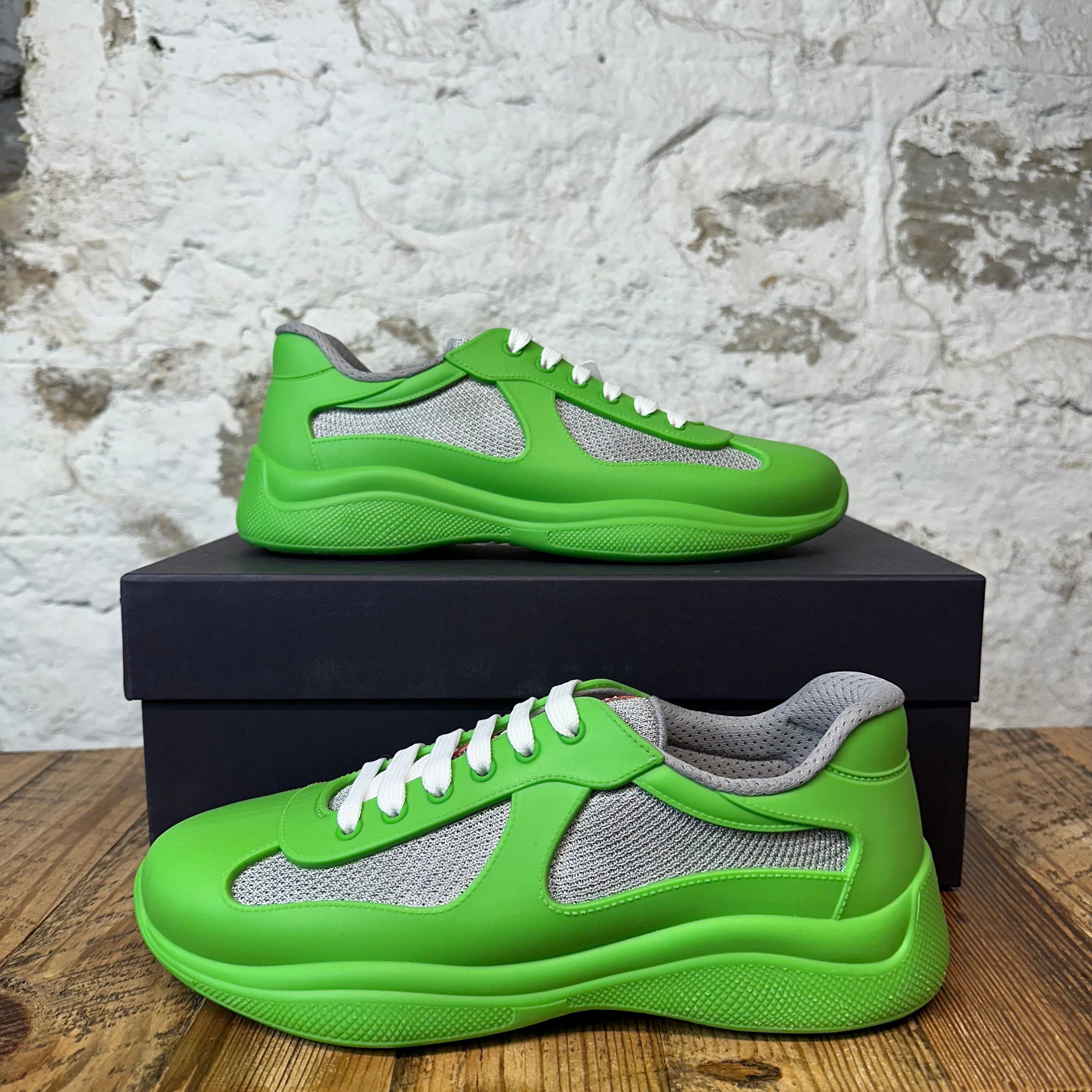 Prada Prada Americas Cup Green Rubber Sneaker Sz 7 (40) DS Size US 7 / EU 40 - 1 Thumbnail