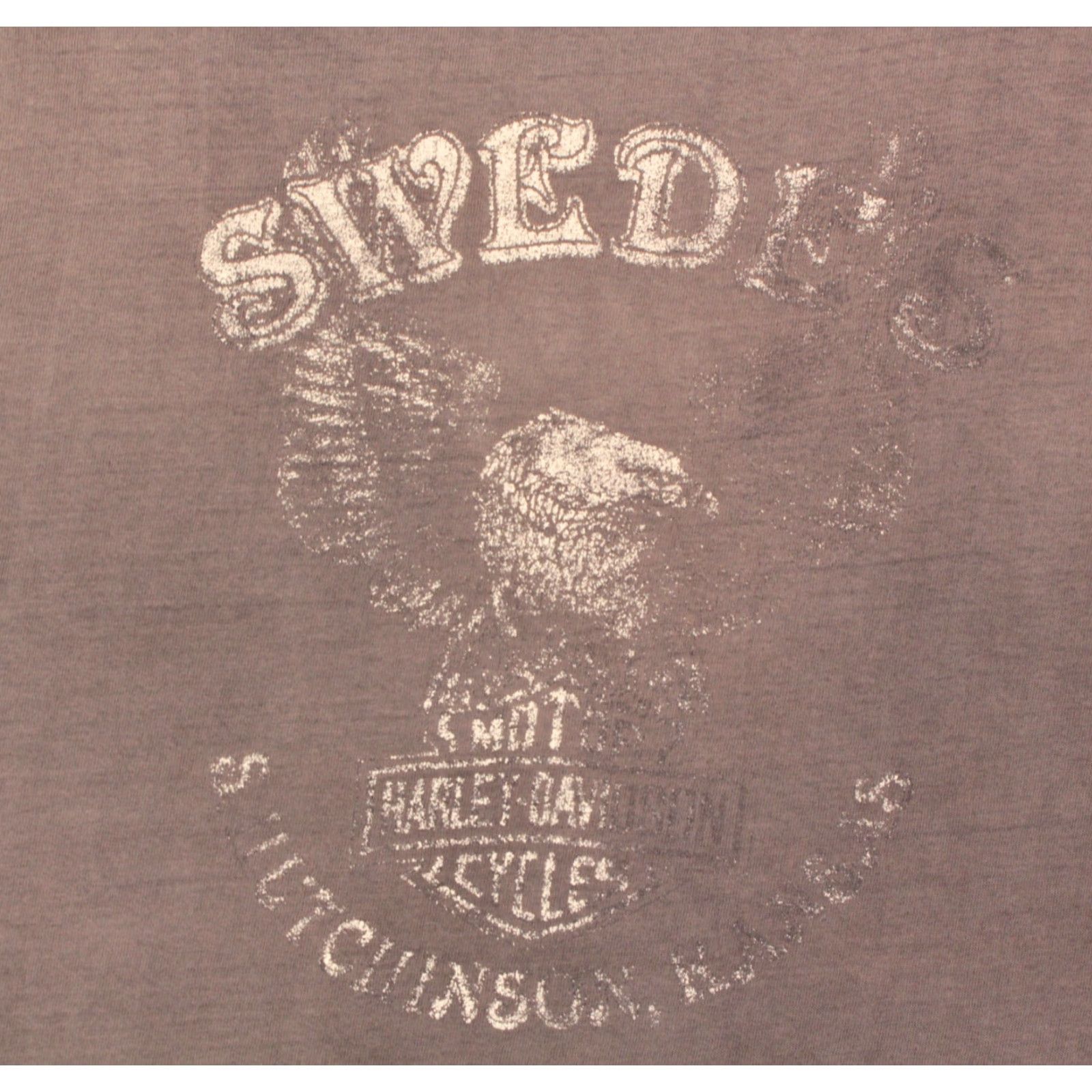 Hanes VINTAGE Harley Davidson Shirt Men 80s This Is Country Eagle TShirt Gray M Hanes Cotton Graphic Tee 1980s Mens Size US M / EU 48-50 / 2 - 4 Thumbnail