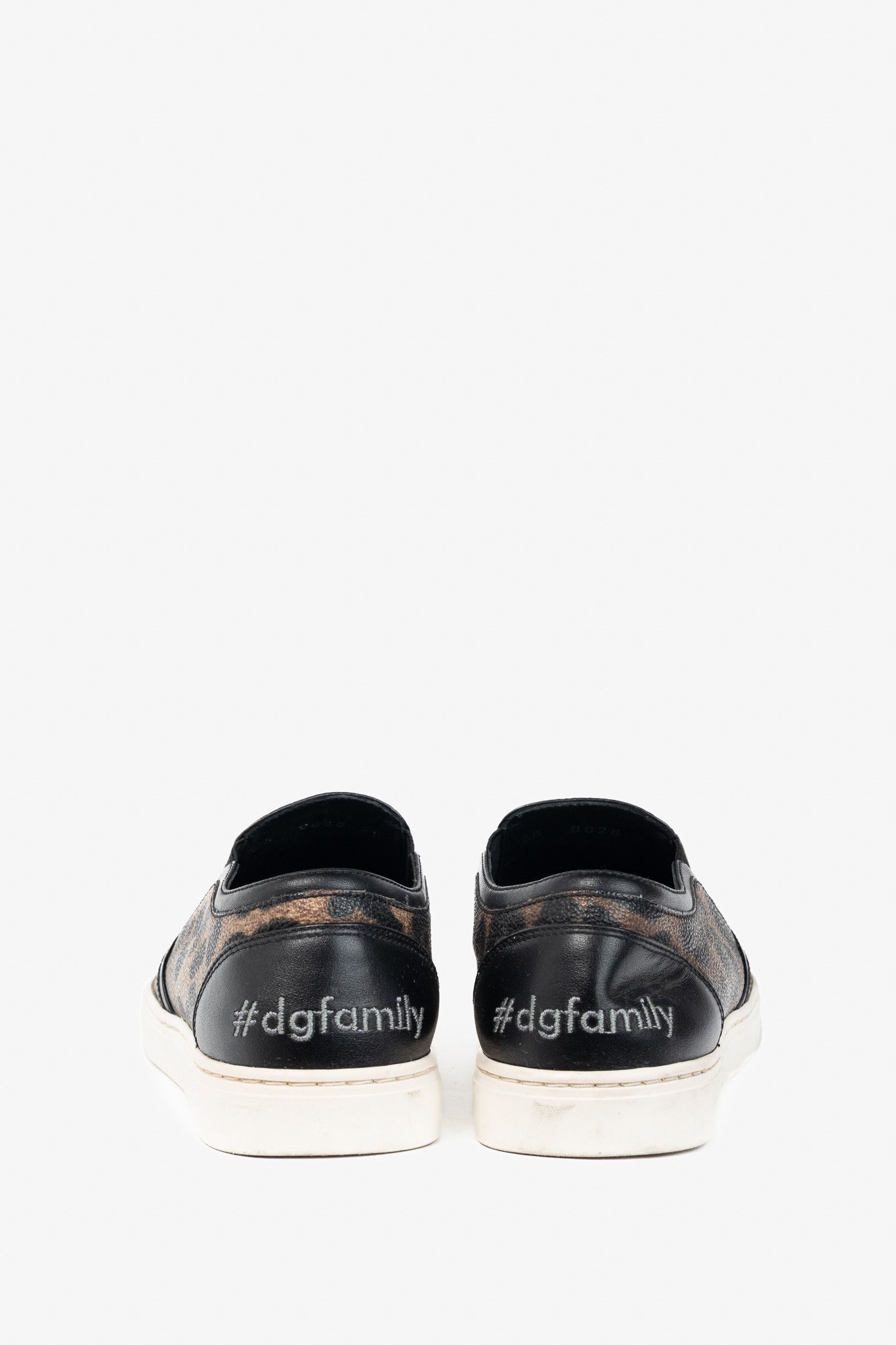 Dolce & Gabbana Dolce & Gabbana DG Family Leopard Slip-On Sneakers Size US 5.5 / IT 35.5 - 4 Thumbnail