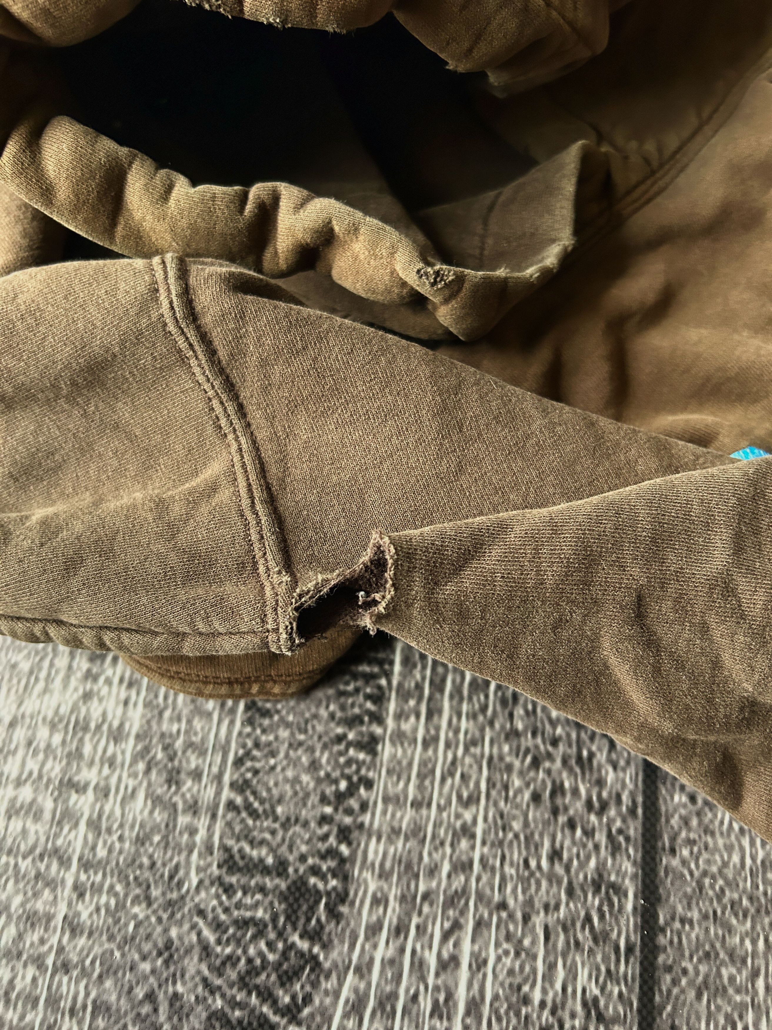 Other Rough Brown Hoodie Blue Script Logo Pullover Streetwear Size US M / EU 48-50 / 2 - 11 Thumbnail