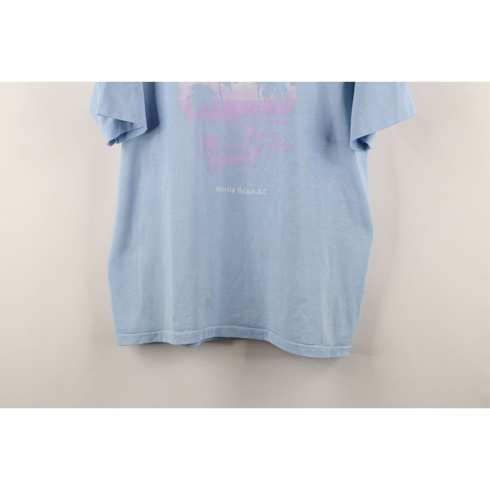 Vintage Vintage 70s Streetwear Distressed Myrtle Beach T-Shirt Size US L / EU 52-54 / 3 - 3 Thumbnail