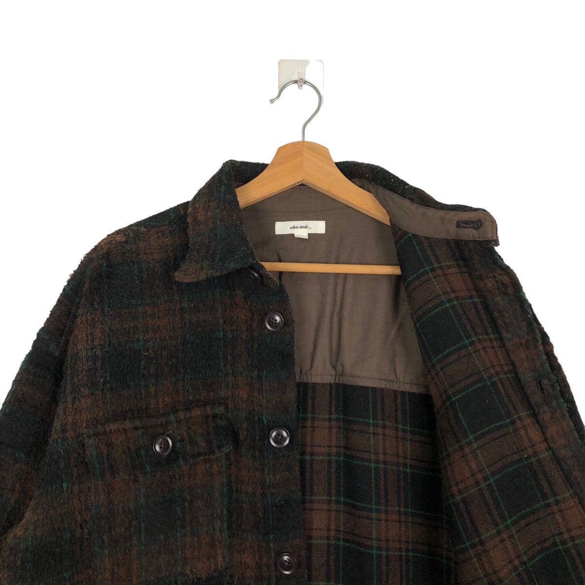 Flannel 🔥VINTAGE WOOL FLANNEL JACKET TARTAN DESIGN NIKO AND.. JAPAN Size US M / EU 48-50 / 2 - 9 Thumbnail