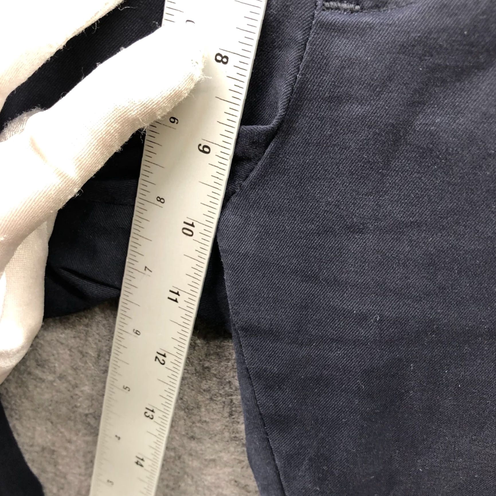 Banana Republic VINTAGE Banana Republic Fulton Skinny Chino Pant Mens 32x34 Navy Blue Stretch Slim Flat Front 32 Regular Blue Size US 32 / EU 48 - 7 Thumbnail