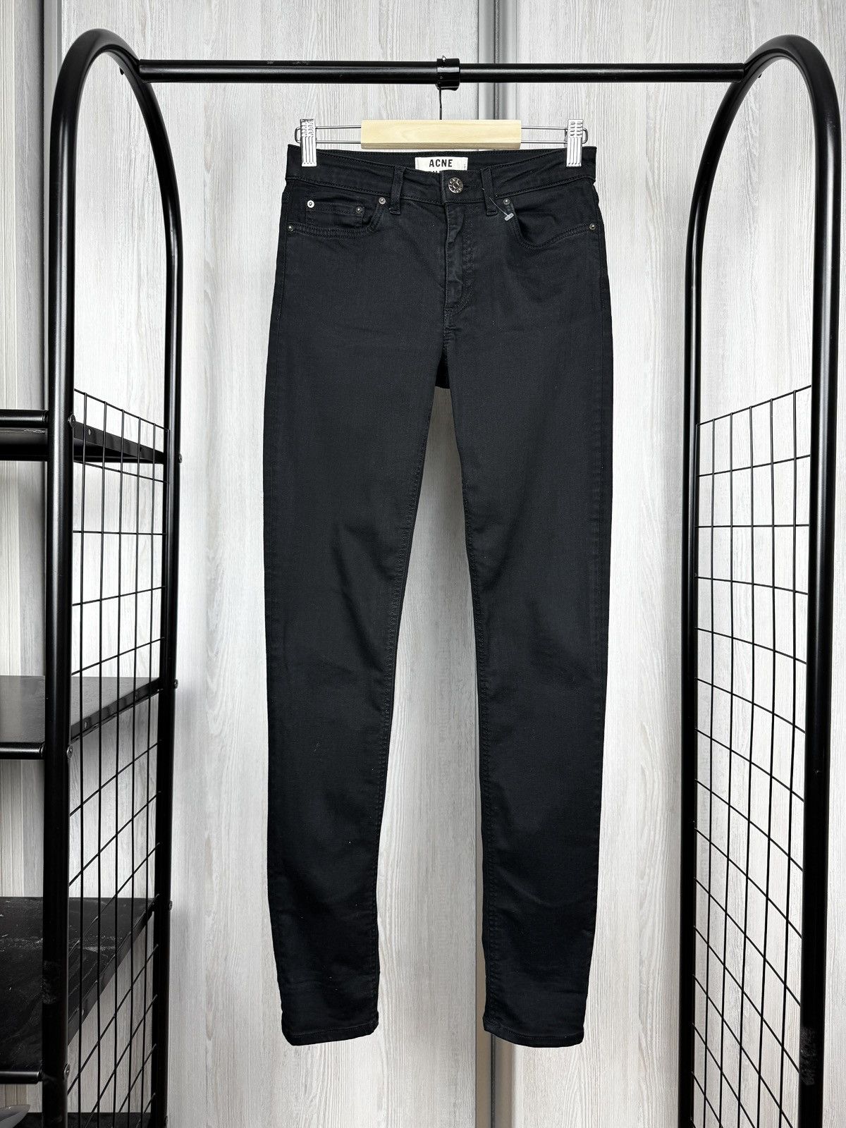 Acne Studios Acne Studios Skin 5 Lacey Black Ladies Skinny Jeans Size 27 Size 27" / US 4 / IT 40 - 1 Thumbnail