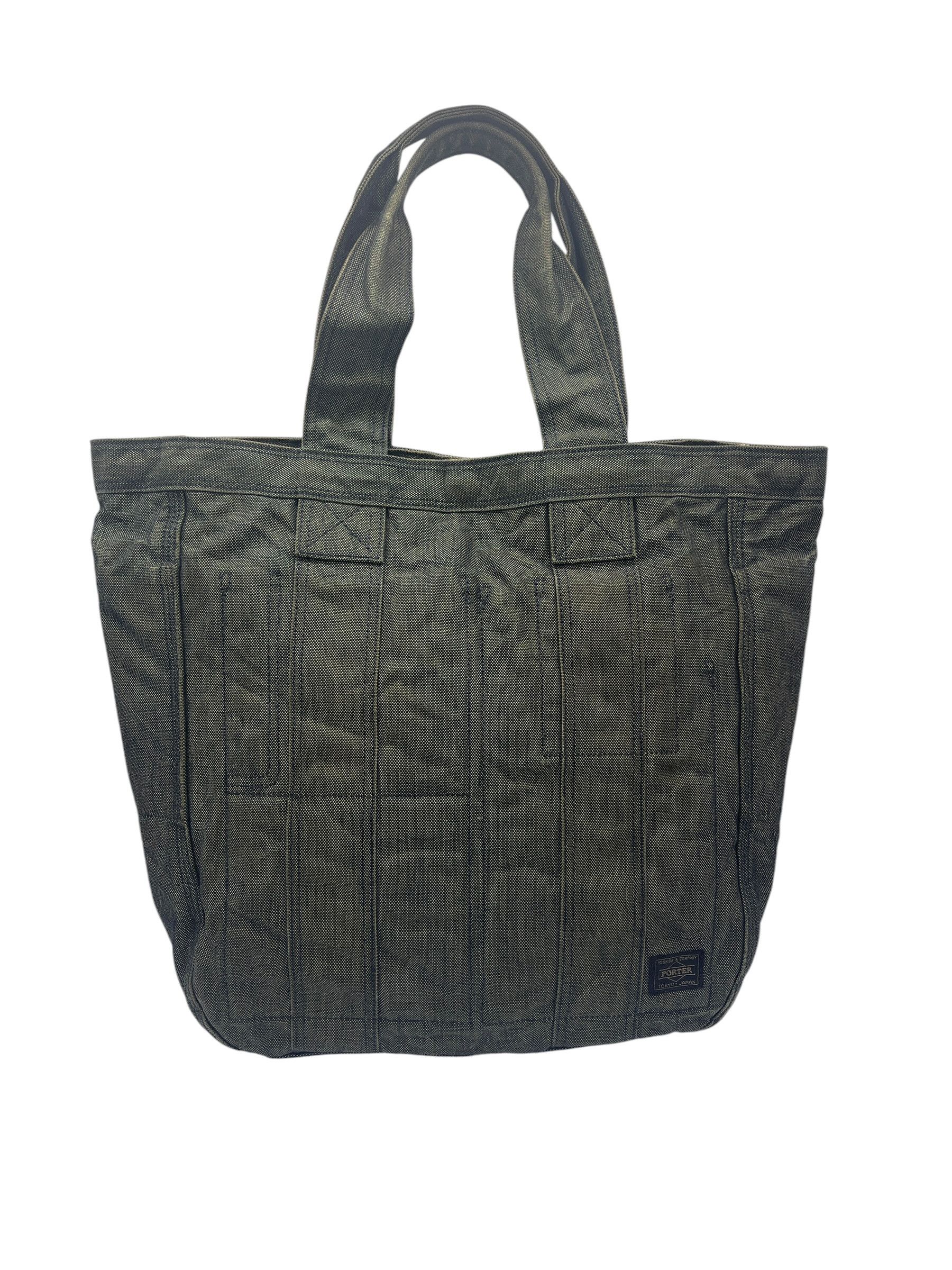 Porter Porter Yoshida Smoky Tote Bag Olive Canvas Japan Made Size ONE SIZE - 2 Thumbnail